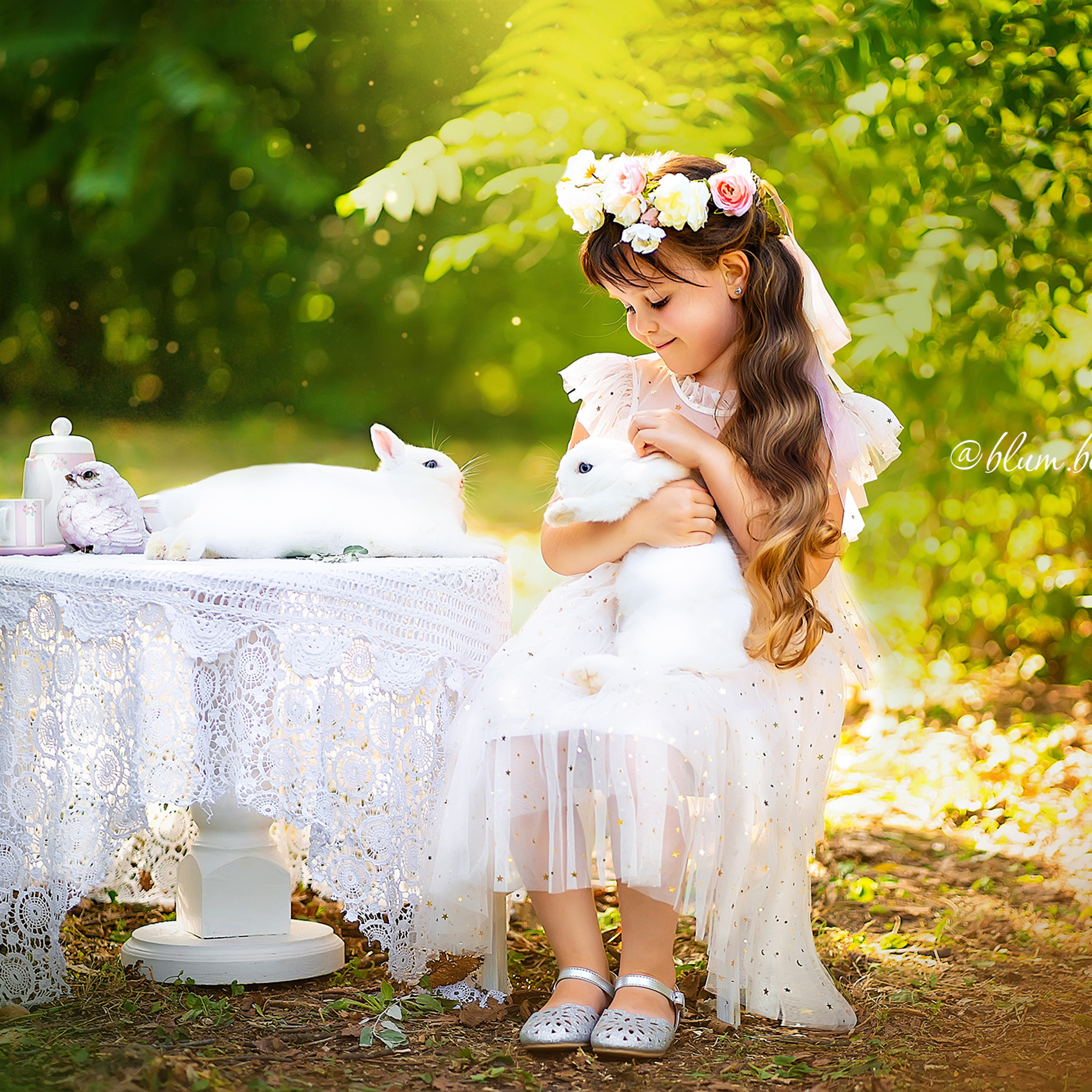 Чаепитие с кроликами. Детский и семейный фотограф в Краснодаре Анастасия Blumberry