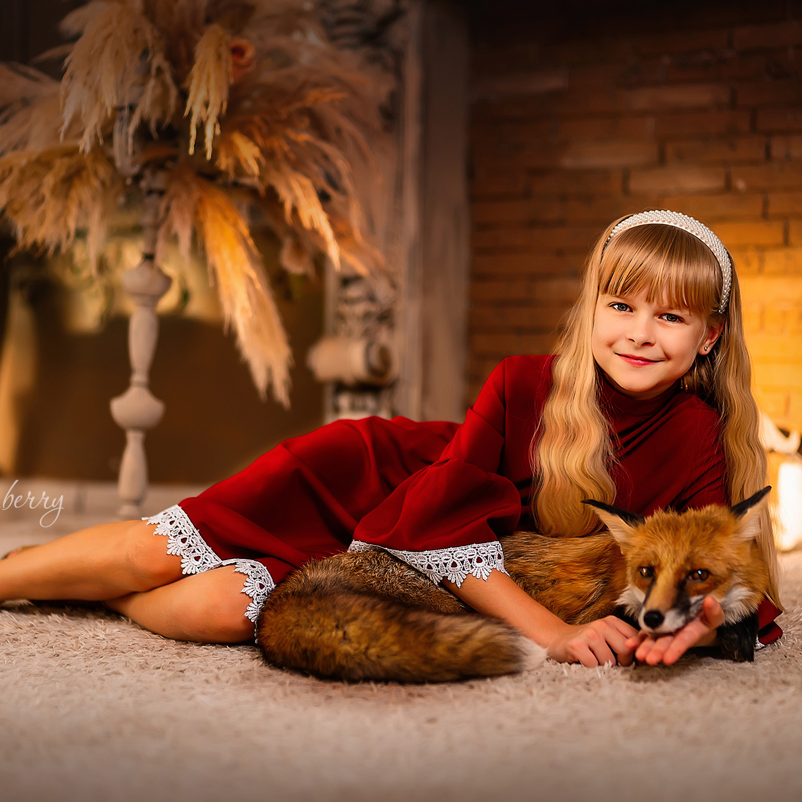 Осень с лисой. Детский и семейный фотограф в Краснодаре Анастасия Blumberry