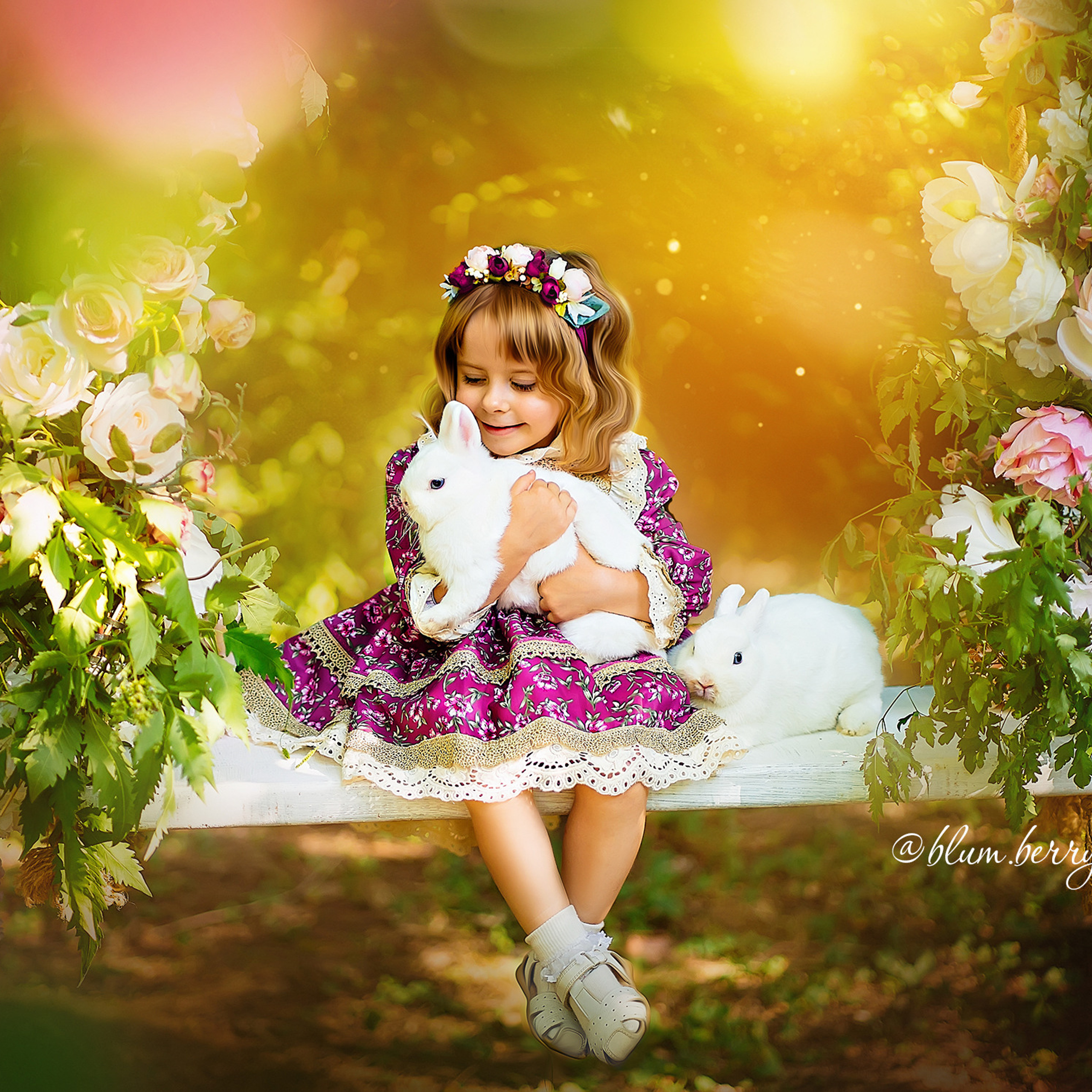 Чаепитие с кроликами