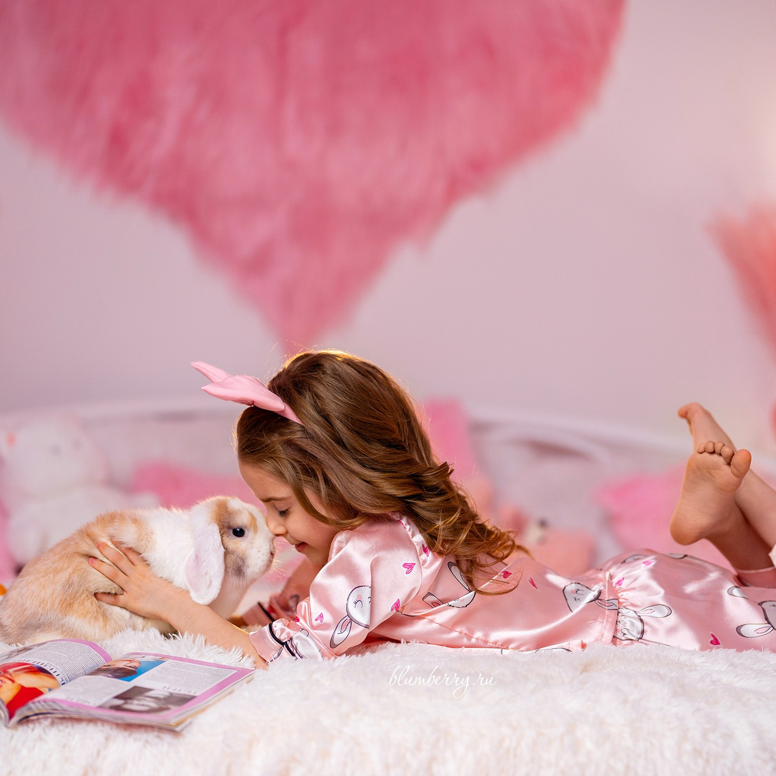 Пижамная вечеринка с кроликами. Детский и семейный фотограф в Краснодаре Анастасия Blumberry
