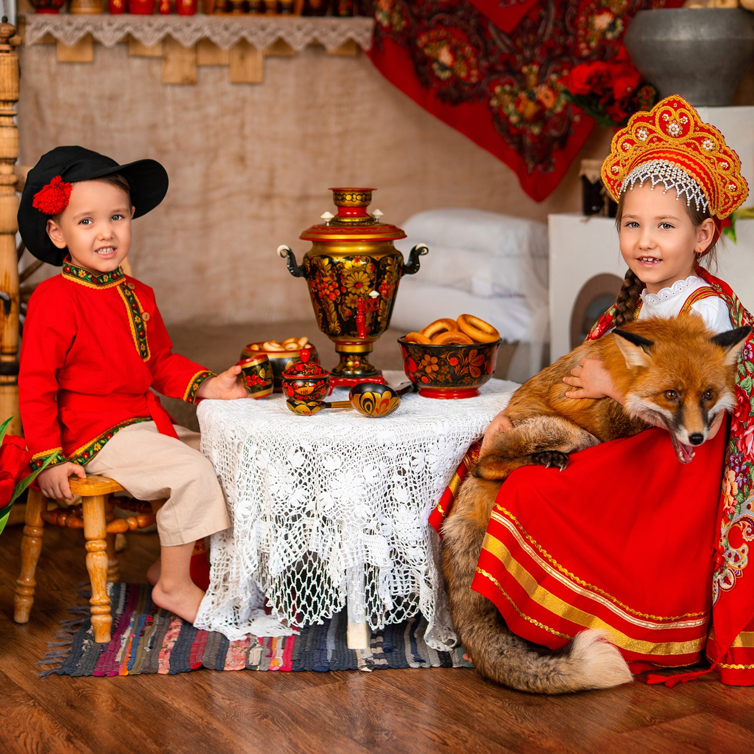 Масленица с лисой. Детский и семейный фотограф в Краснодаре Анастасия Blumberry