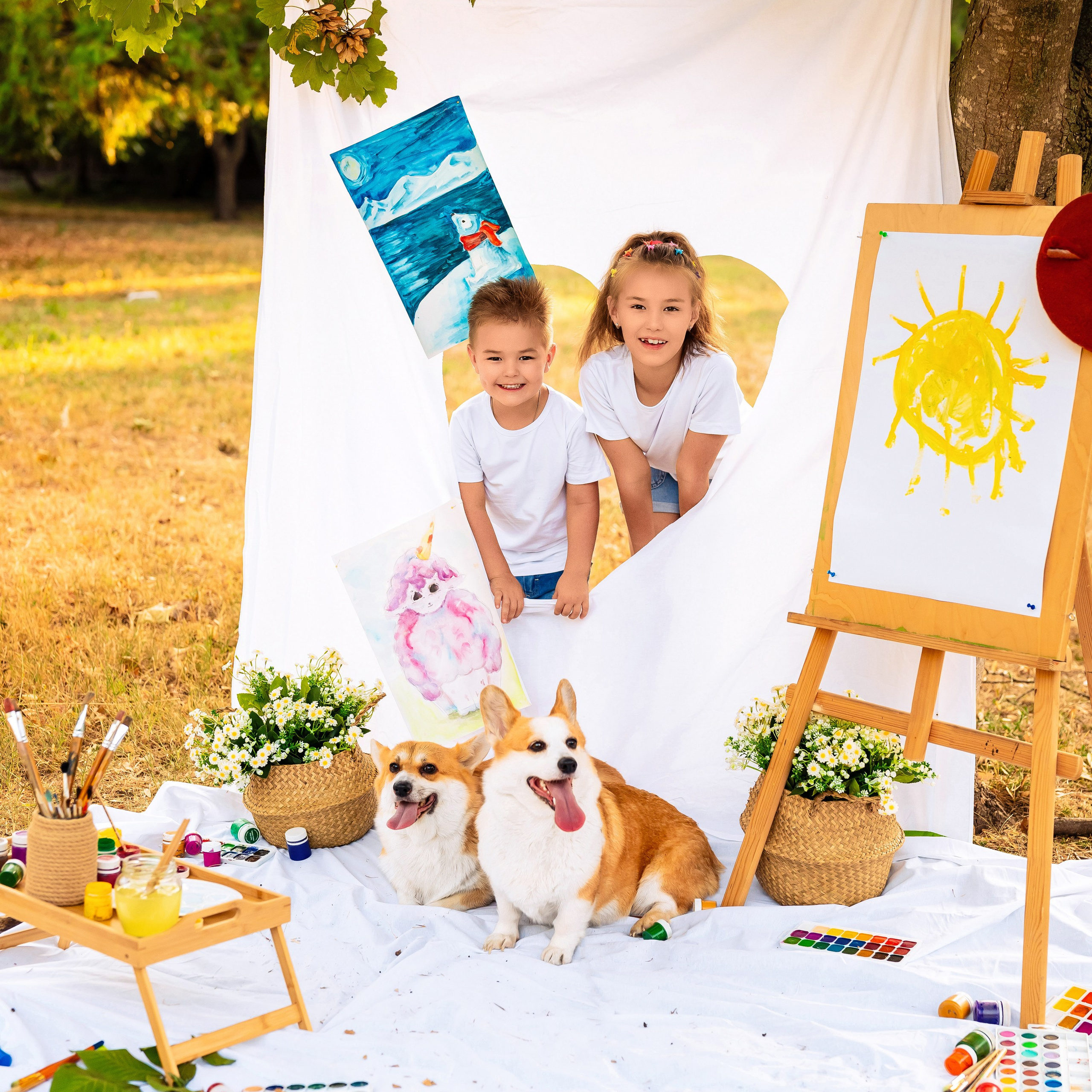 Краски с корги. Детский и семейный фотограф в Краснодаре Анастасия Blumberry