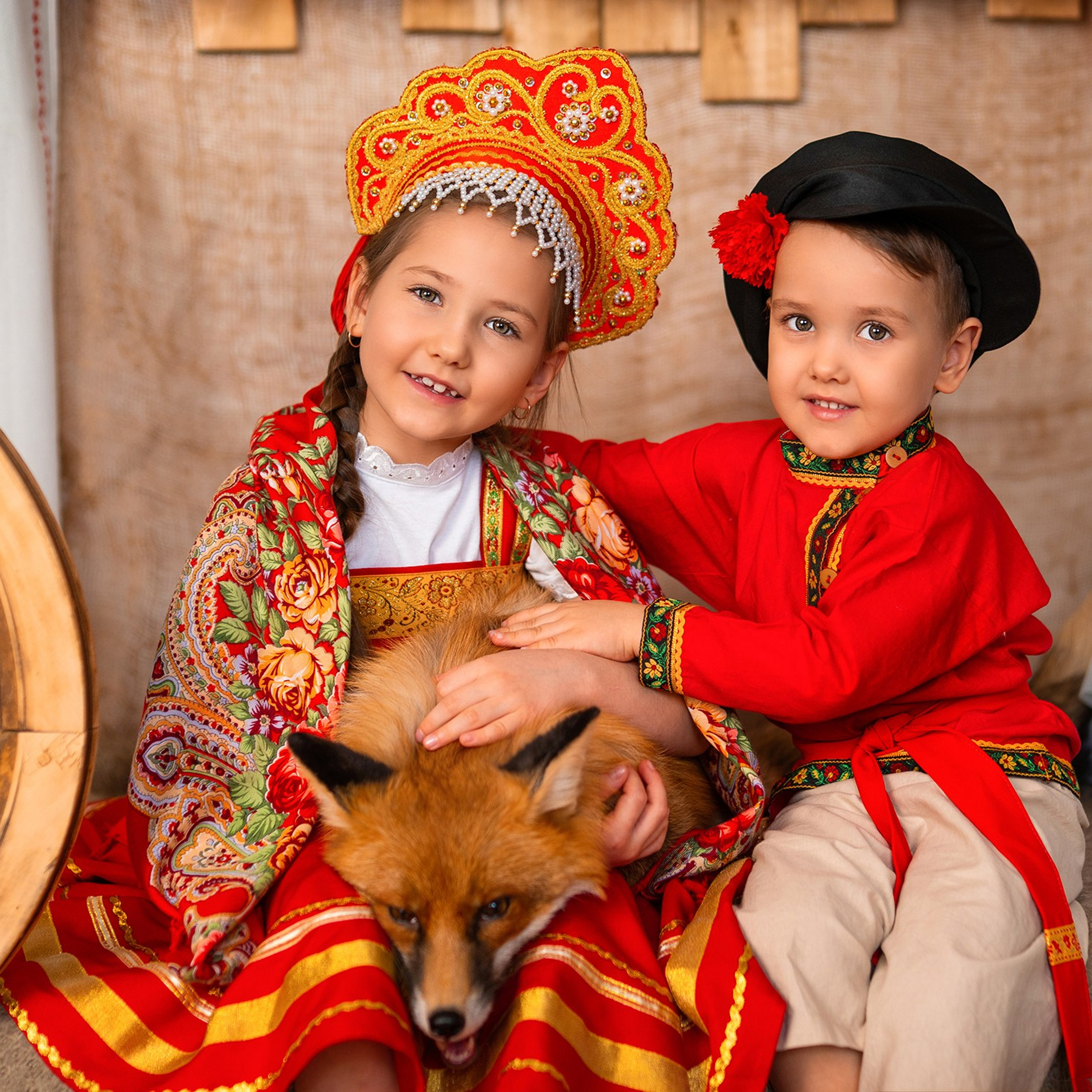 Масленица с лисой. Детский и семейный фотограф в Краснодаре Анастасия Blumberry