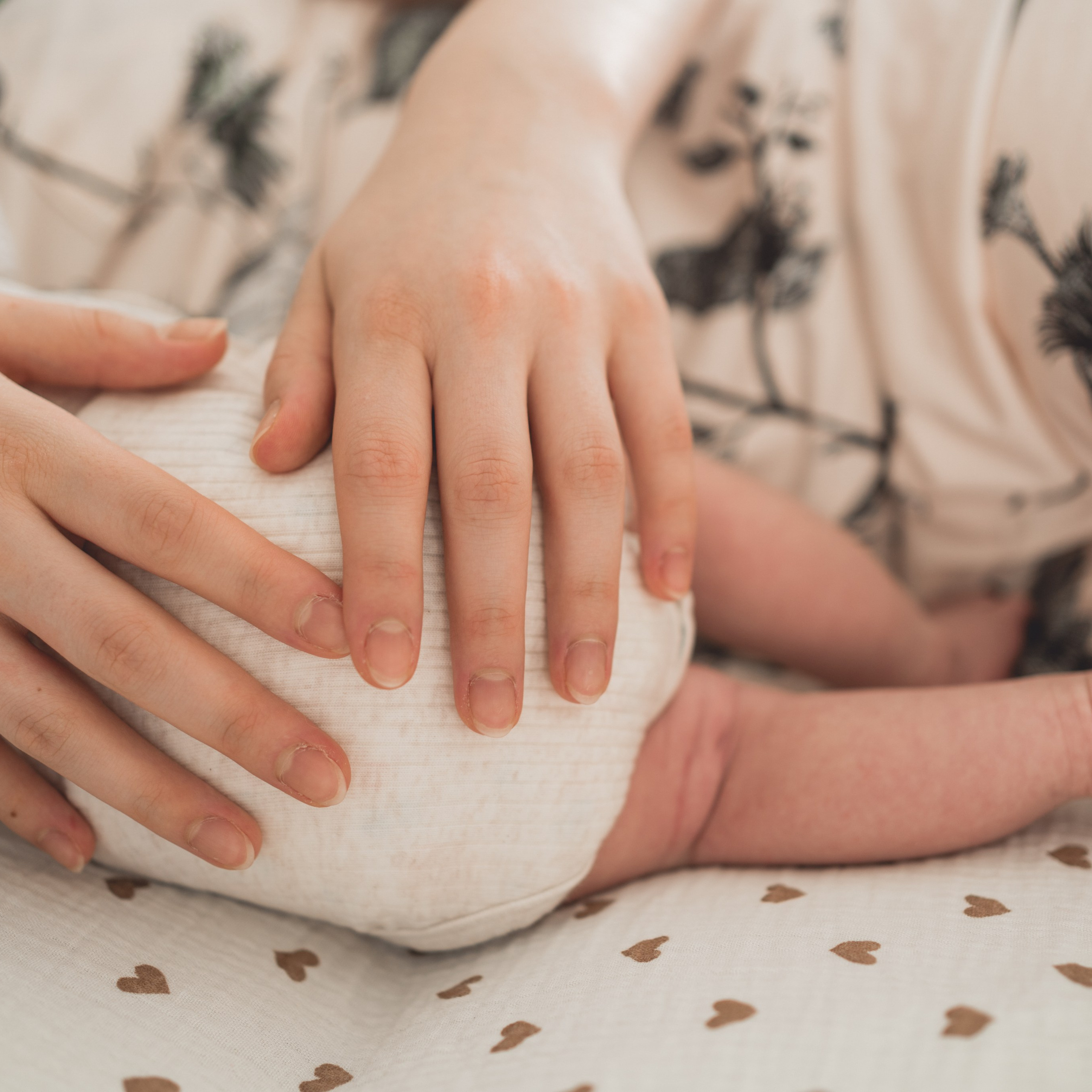 Фотосессия малыша 1 месяц дома