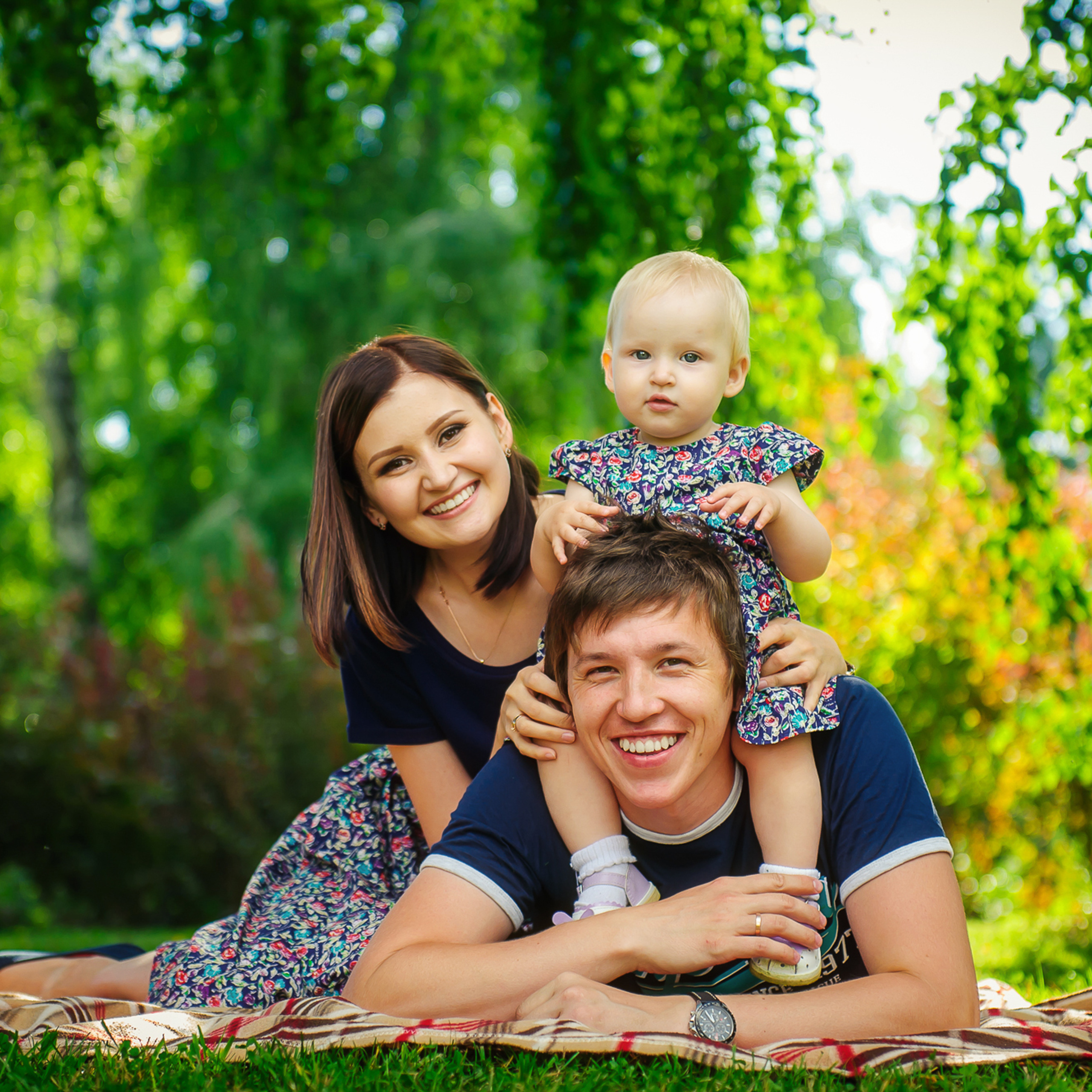 Галина, Алексей и крошка-дочка