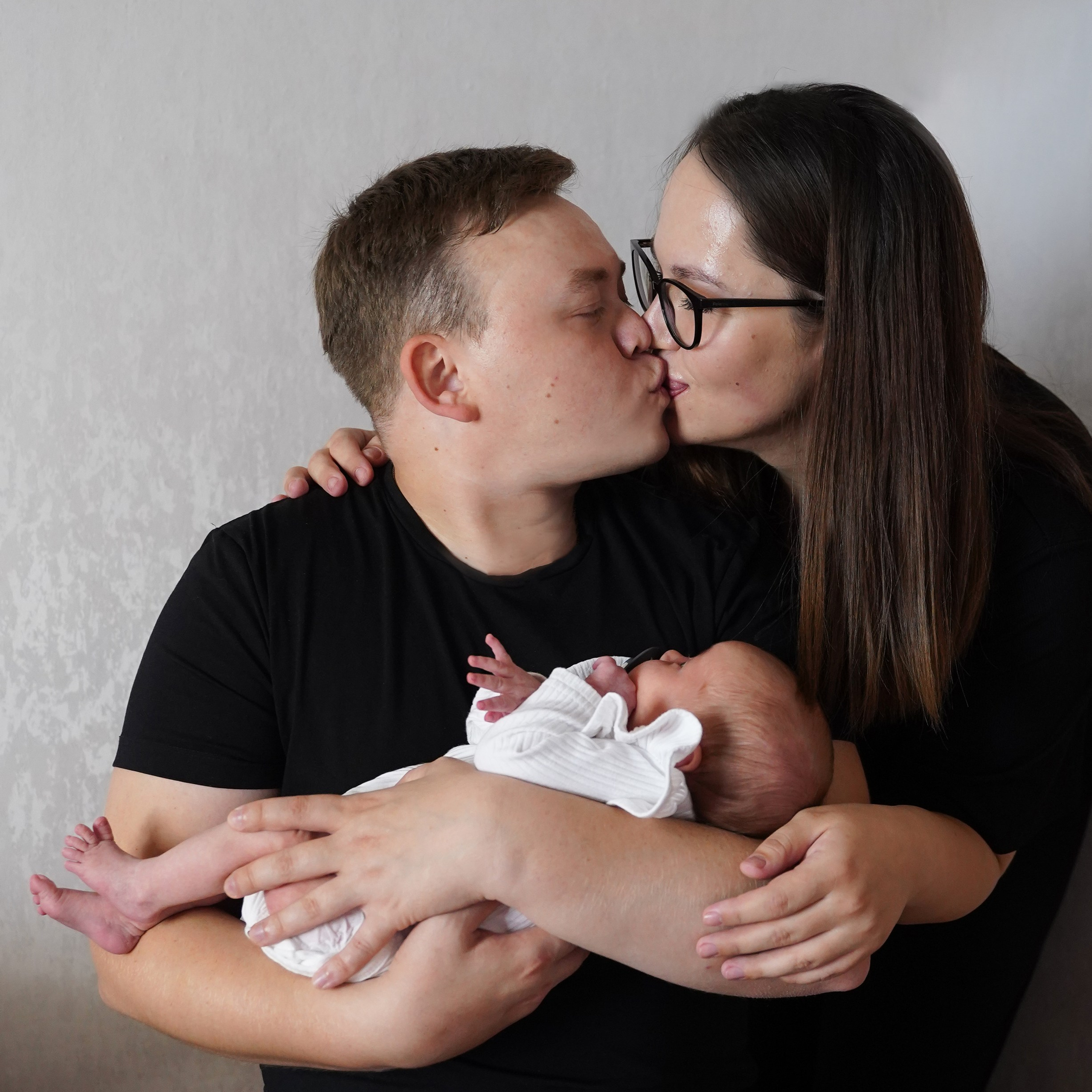 Полина, Михаил и Анечка