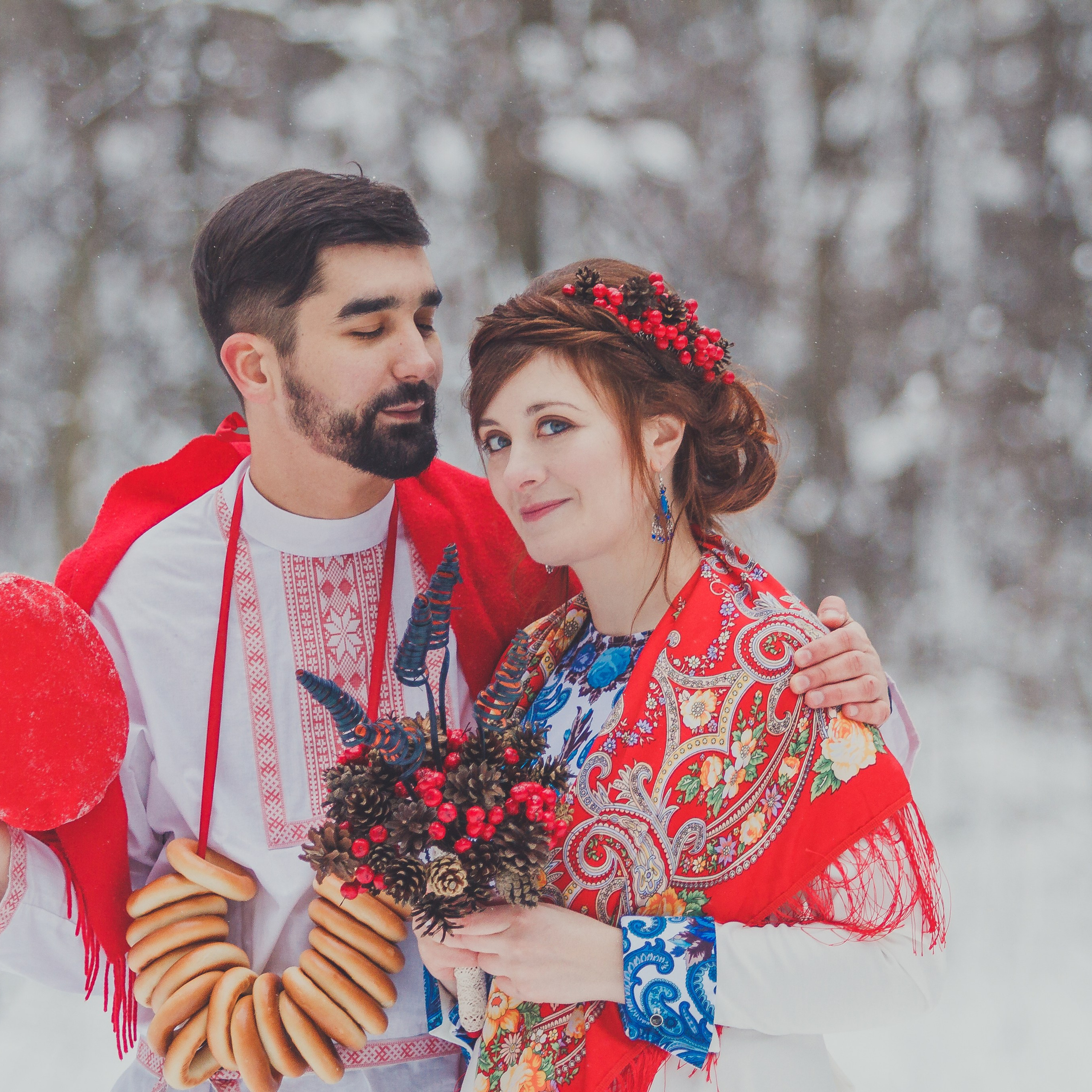 Зимняя свадьба в Русском стиле