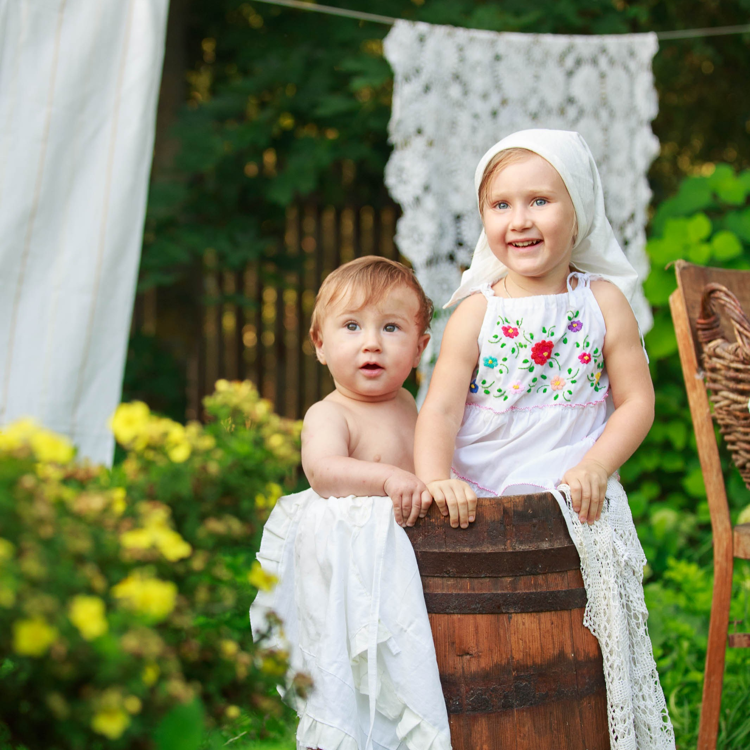 Проект «Ретро стирка на реке»