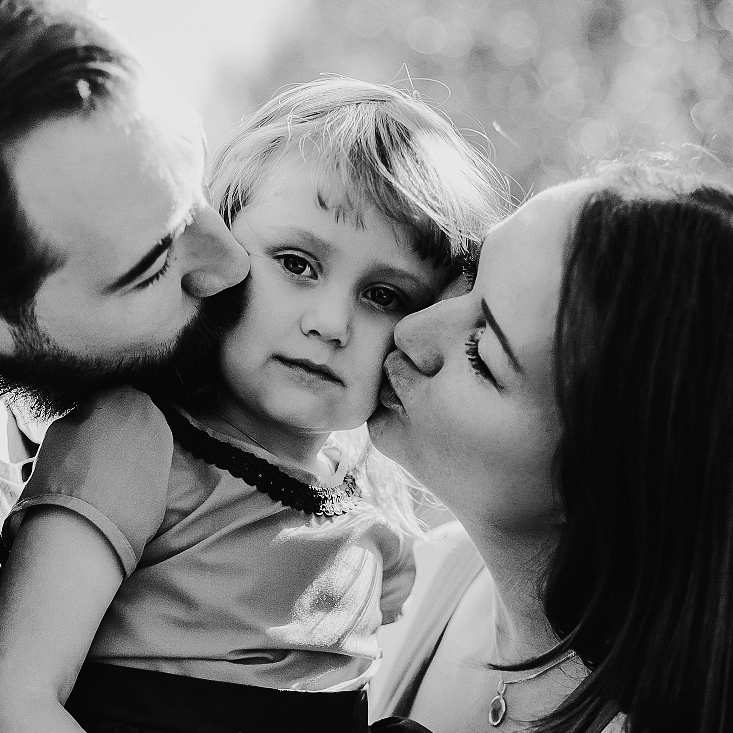 Сонечка и родители.