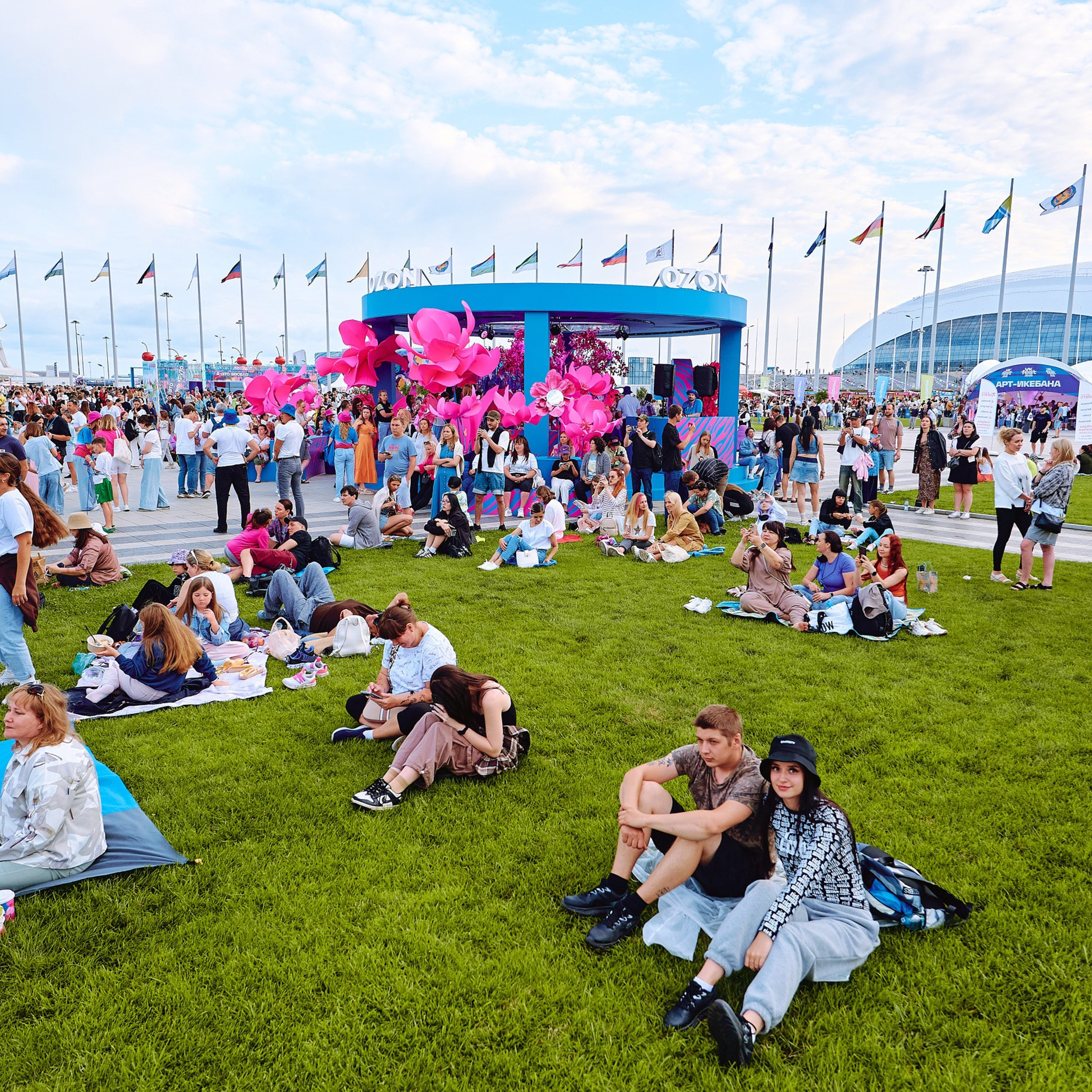 Стенд OZON на VK Fest. Фотограф Григорий Сотников