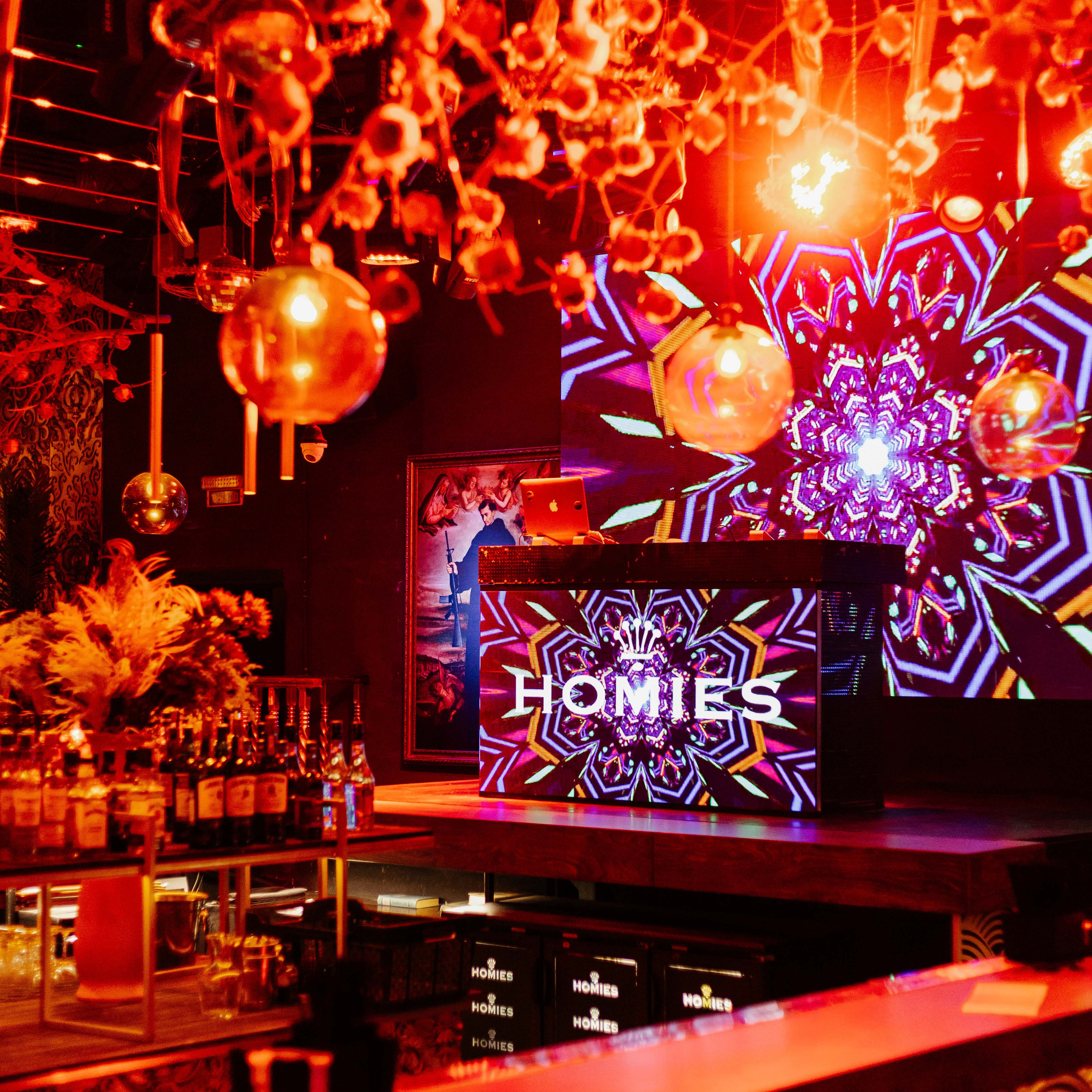 Меню для бара Homies