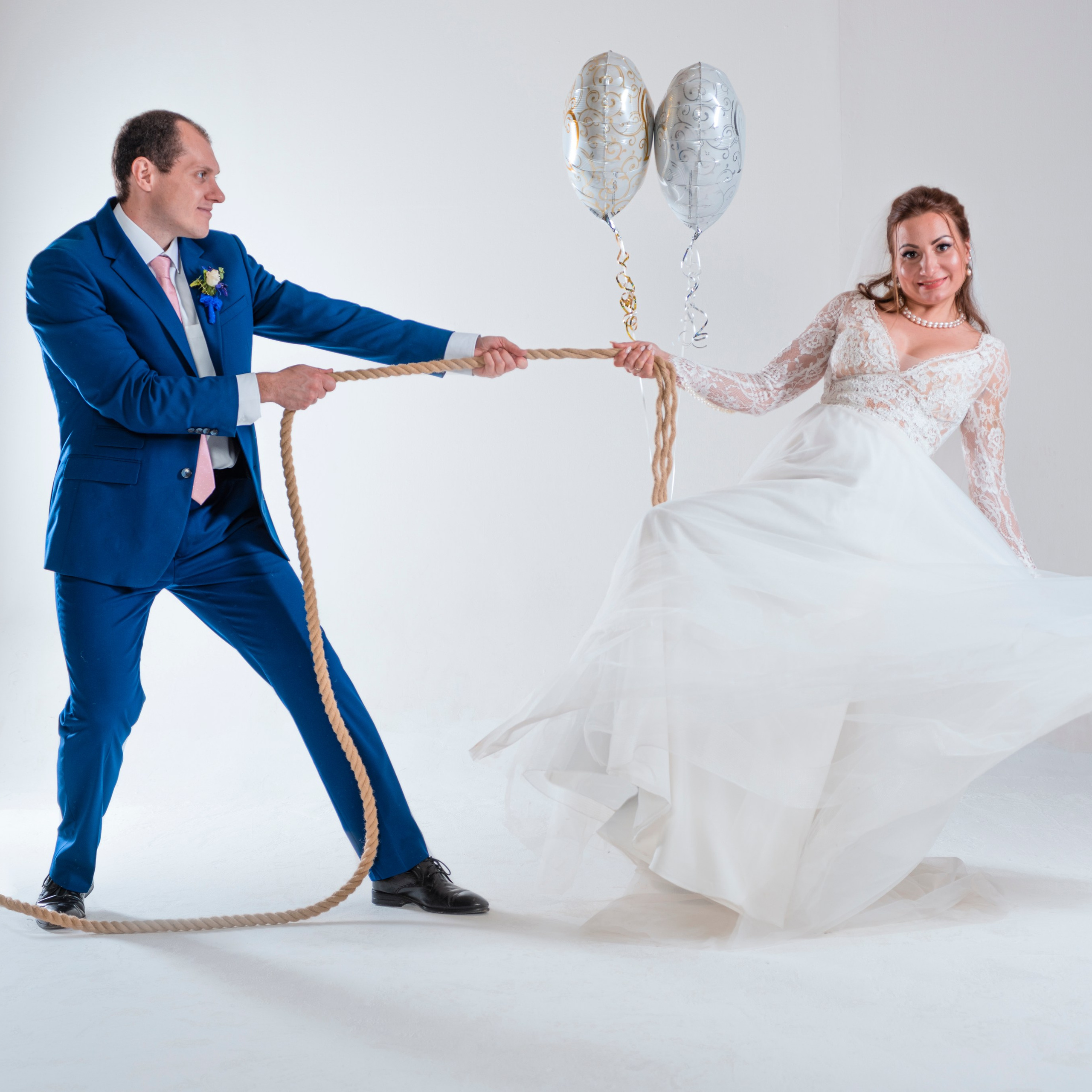 фотосессия молодоженов в студии