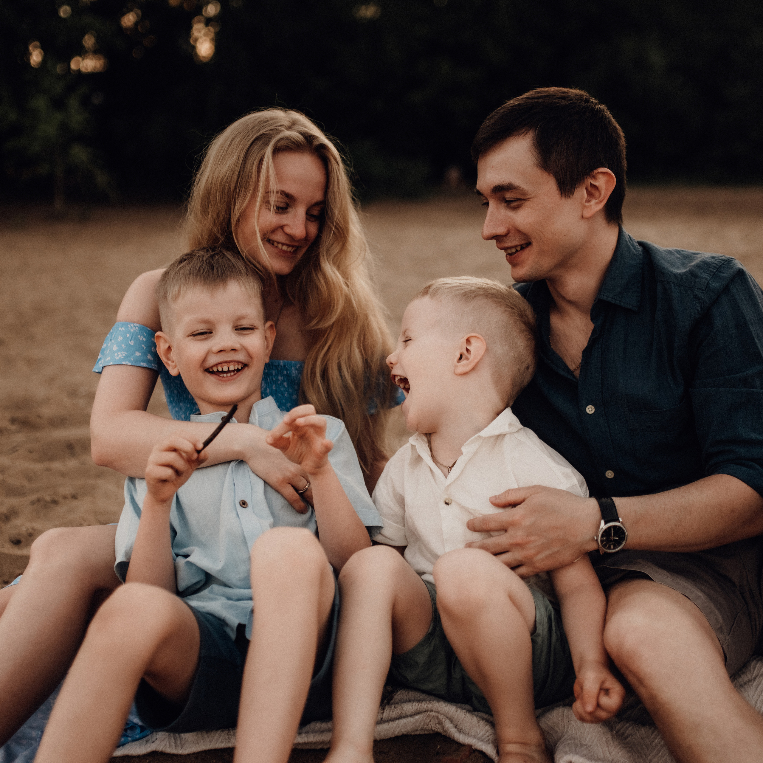 Юля, Андрей, Миша, Лёва