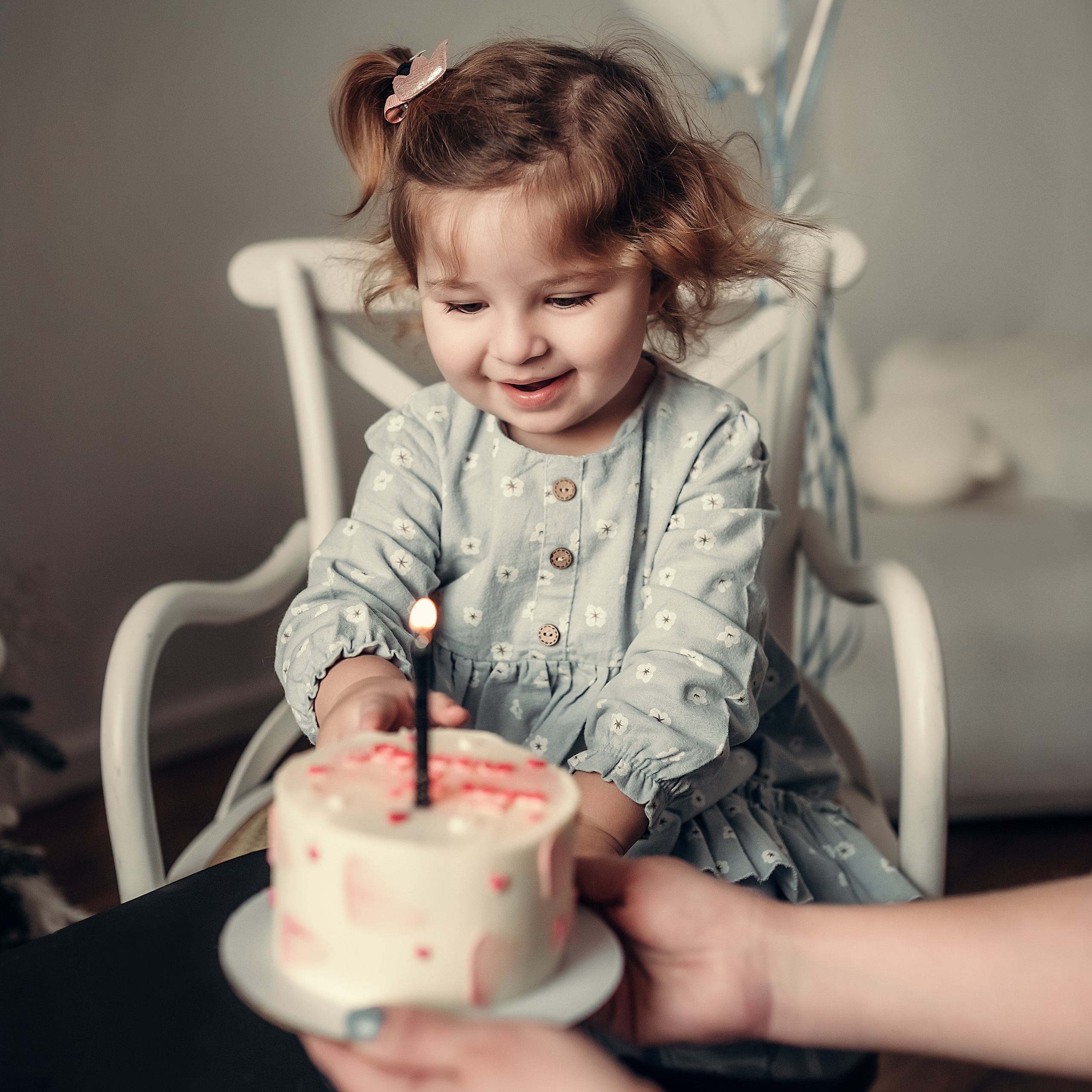 Фотосессия на 2 годика для Веры, студия Skypoint