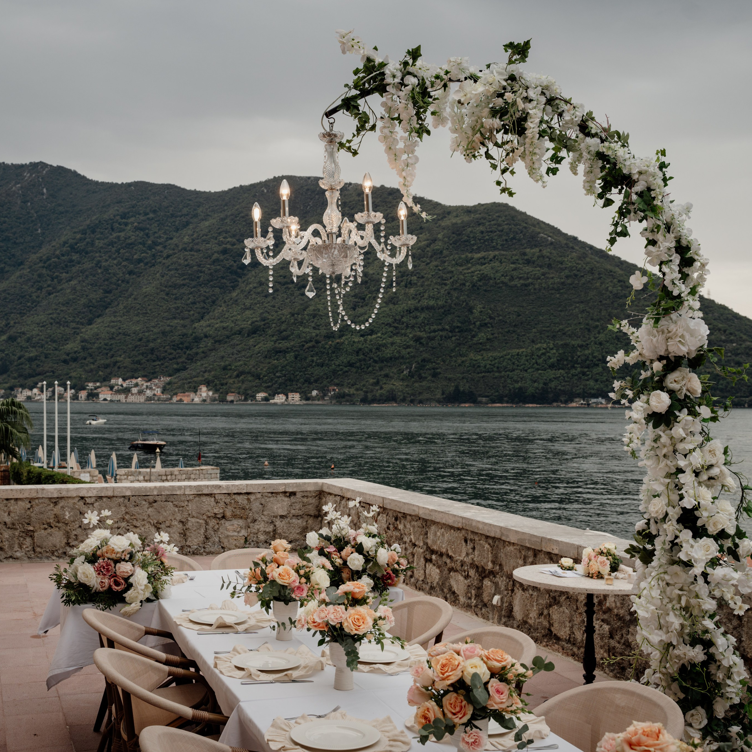 Banquet decoration in Heritage Grand Perast by Rixos