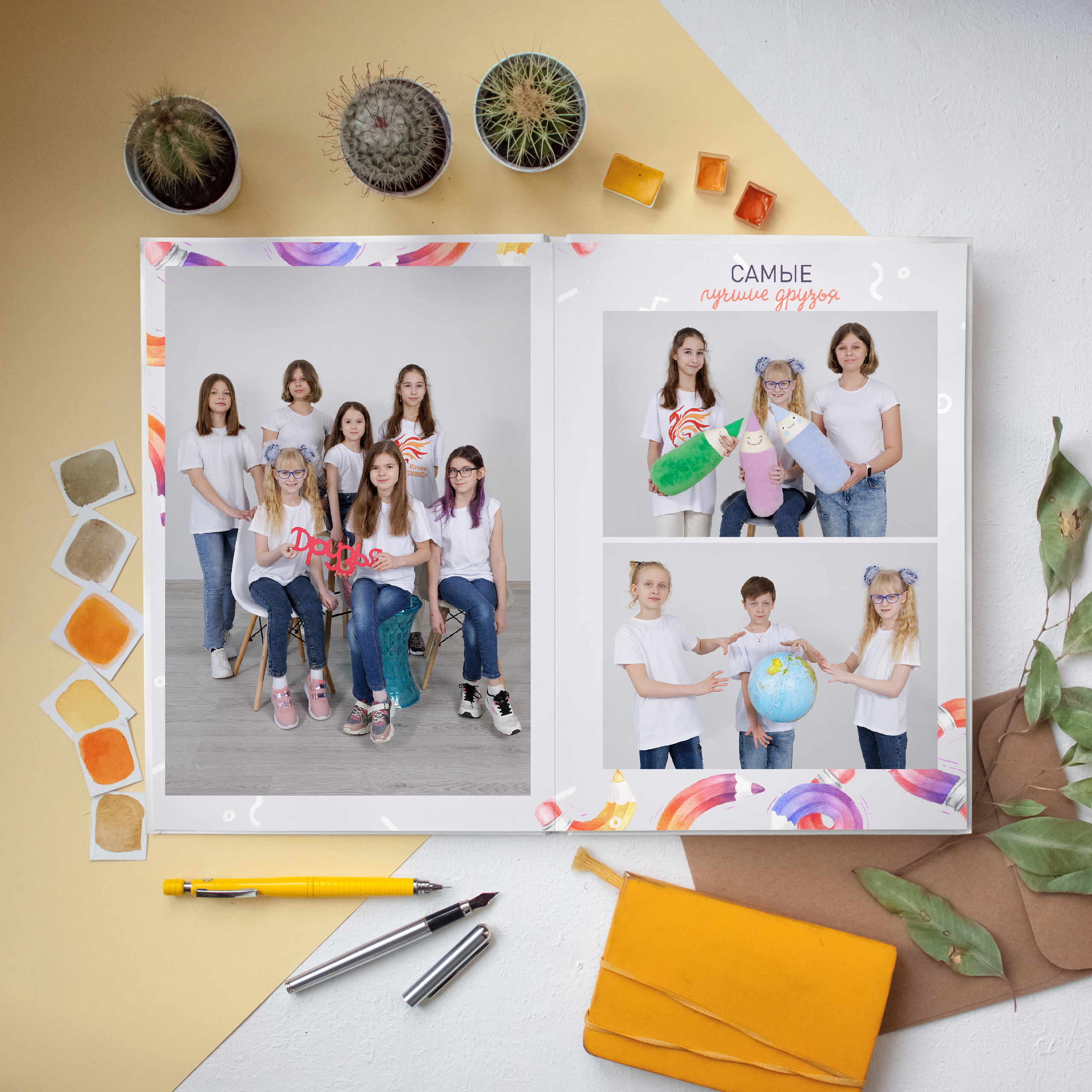 ШК АЛЬБОМ 5 разворотов. Выпускные альбомы для школ и детских садов