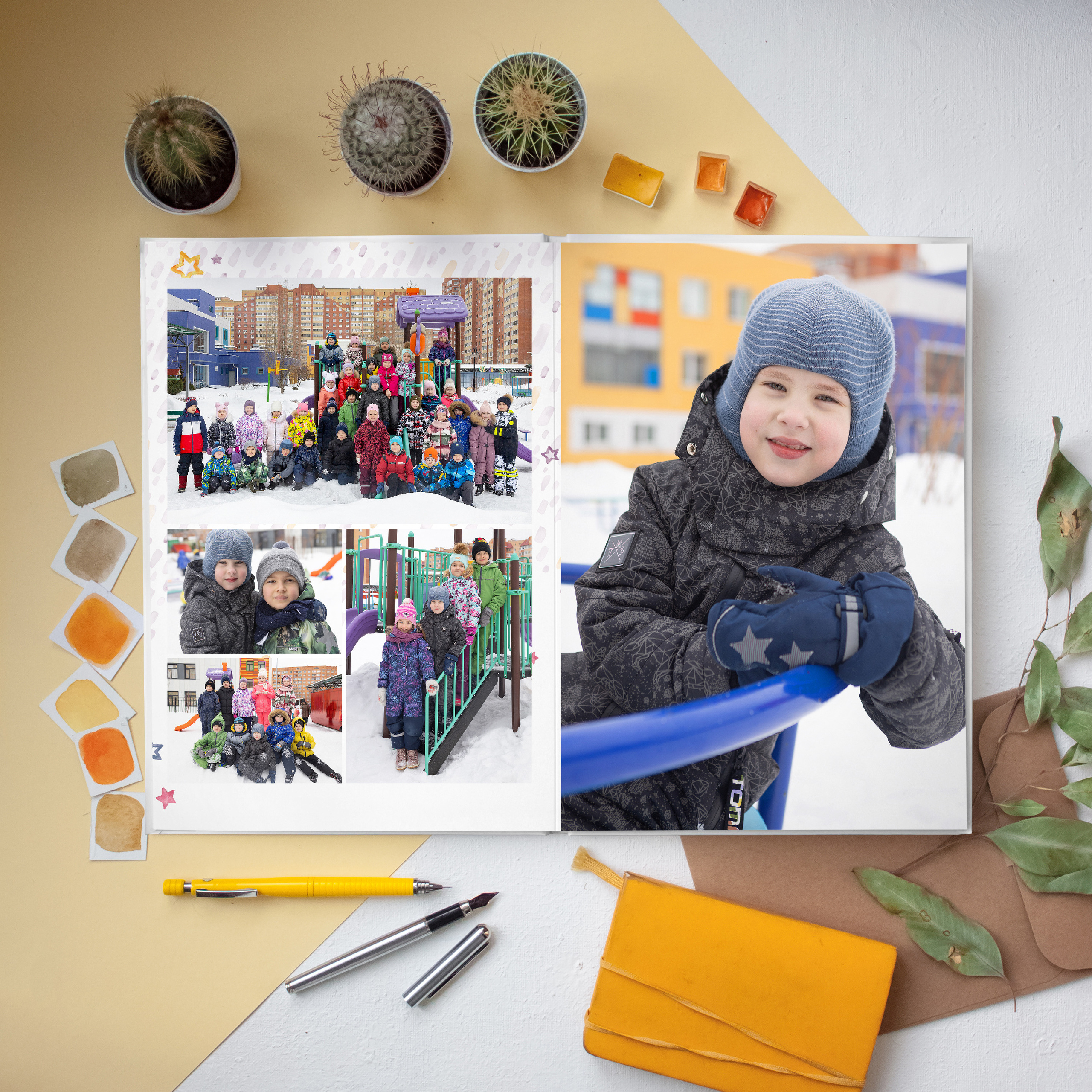 ДС АЛЬБОМ 9 разворотов. Выпускные альбомы для школ и детских садов