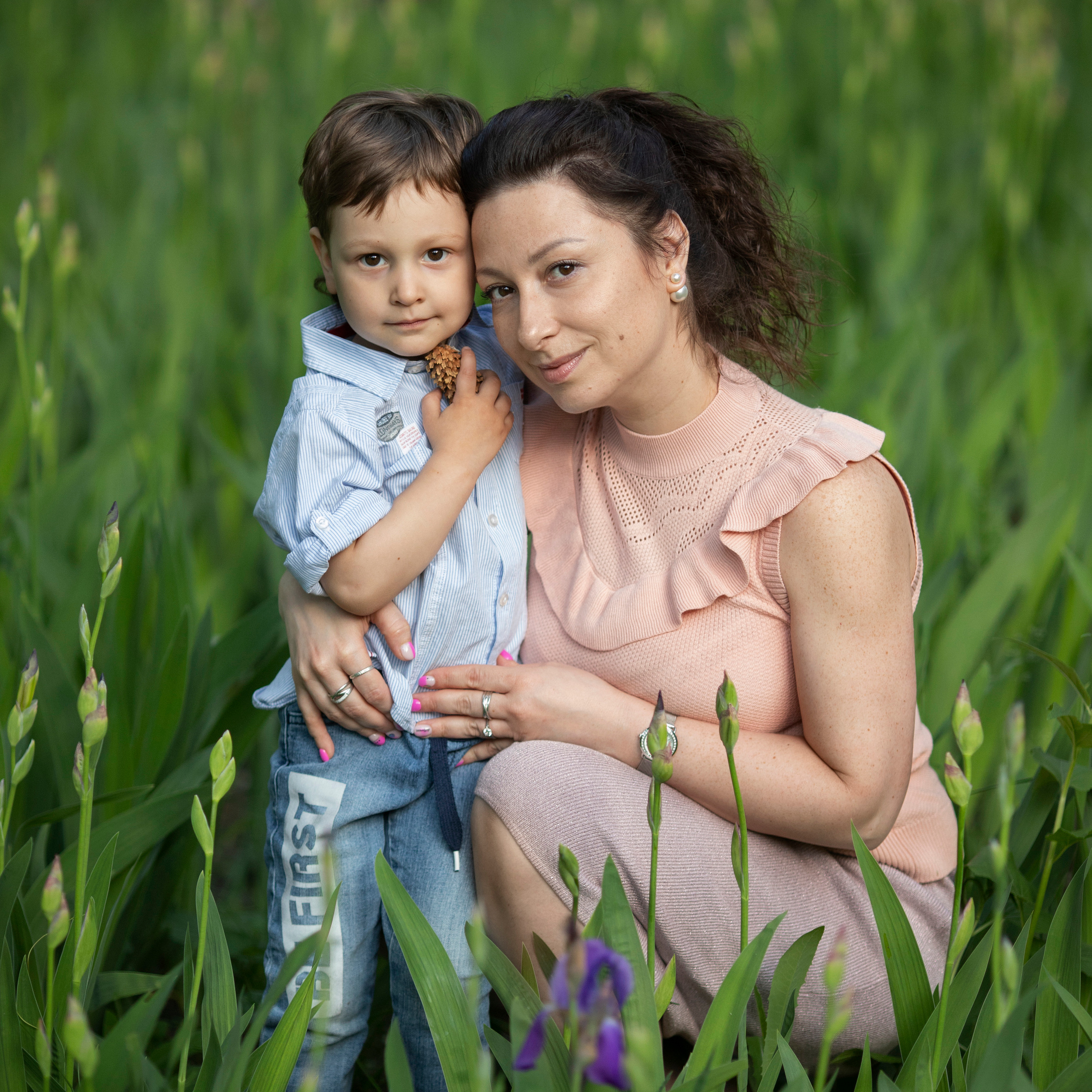 Семейная прогулка в парке Динамо — Лена и ее семья