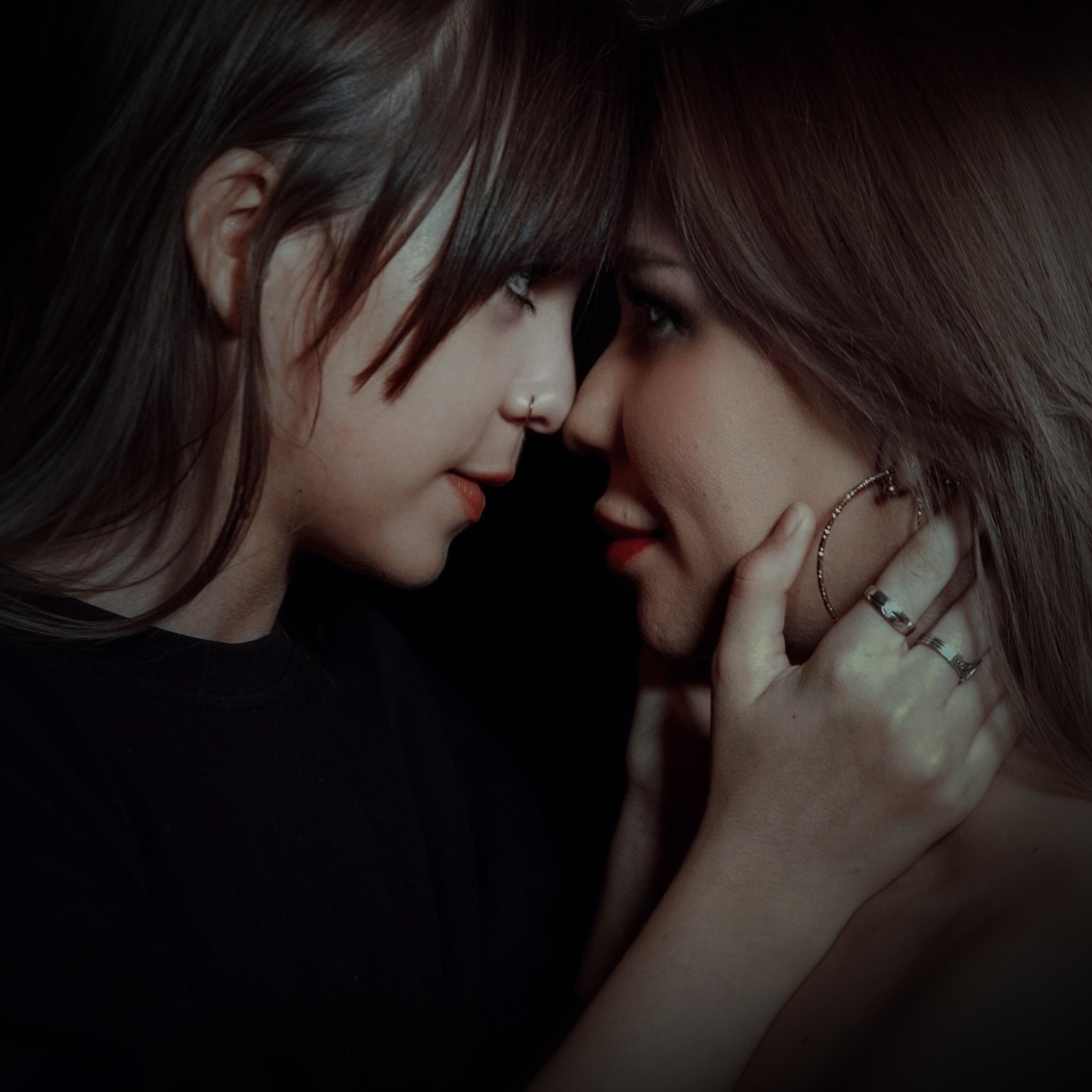 Портрет мама с дочкой