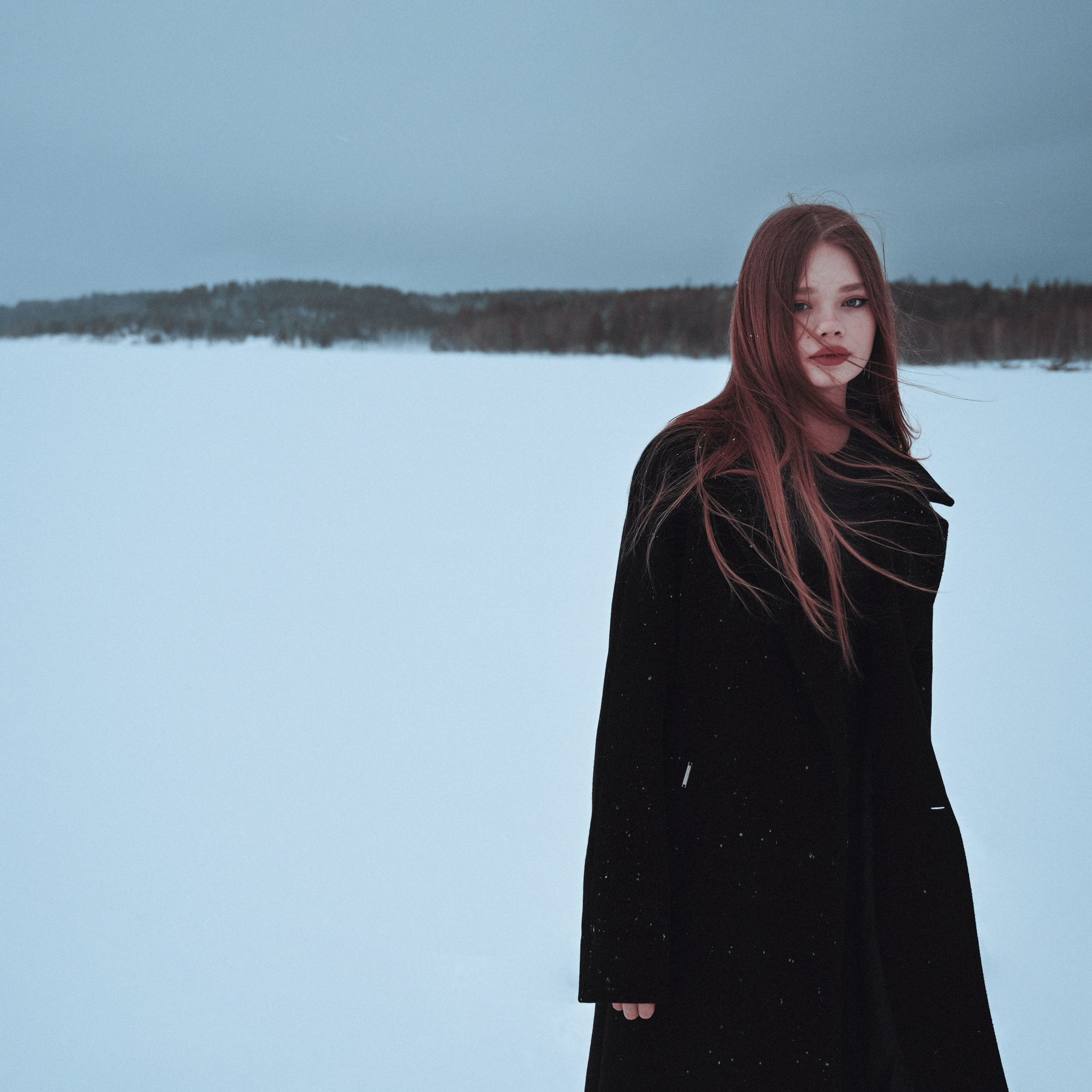 Фотограф Усть-Илимска, Зимний портрет девушки, Сибирь