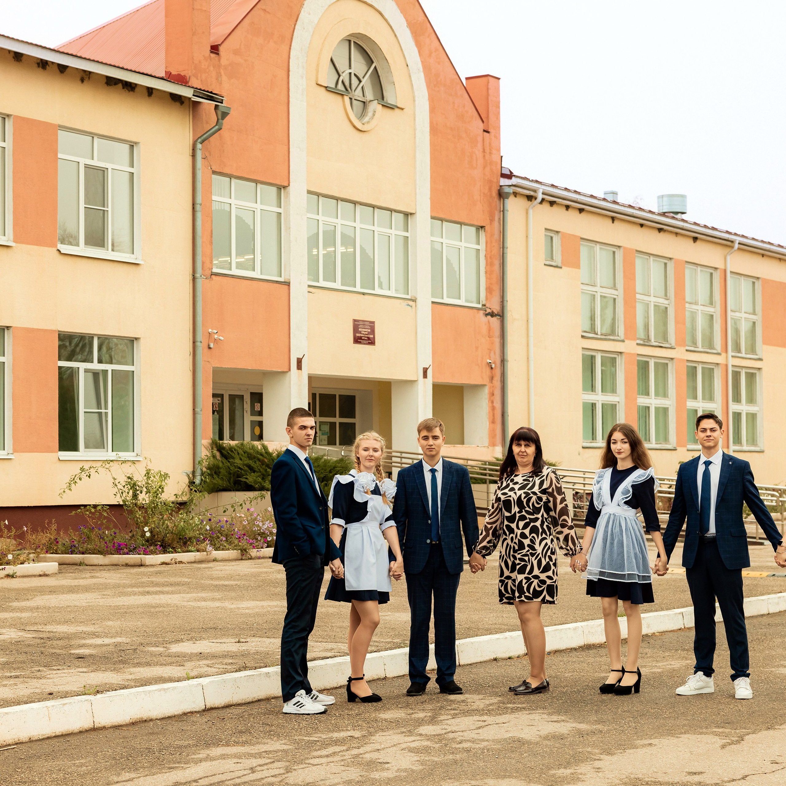 Съёмки для выпускного альбома 11 класса Вослебовской школы