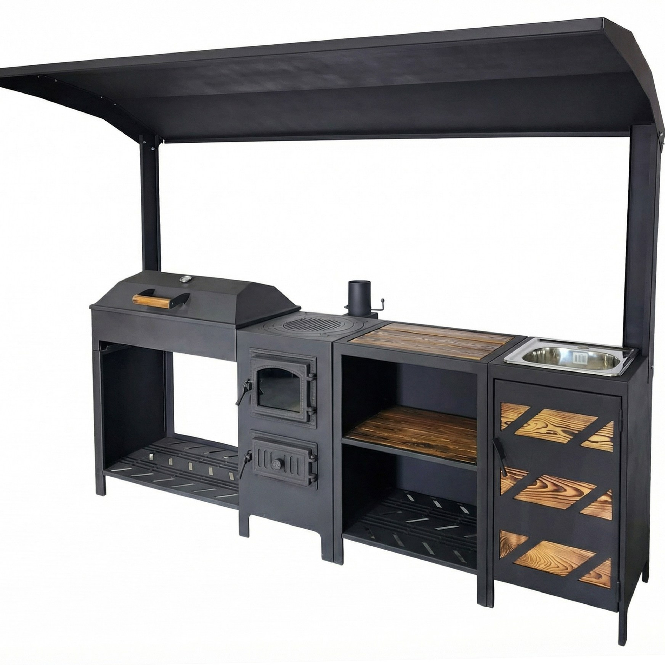 «Джета» мангальная зона полная комплектация с&nbsp;мойкой