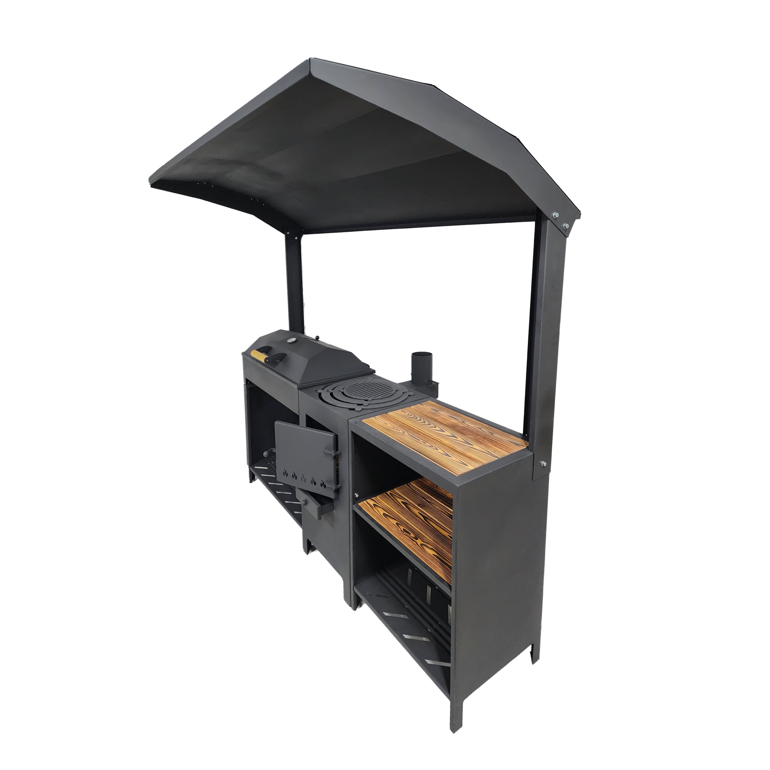 «Джета» мангальная зона с&nbsp;крышкой барбекю