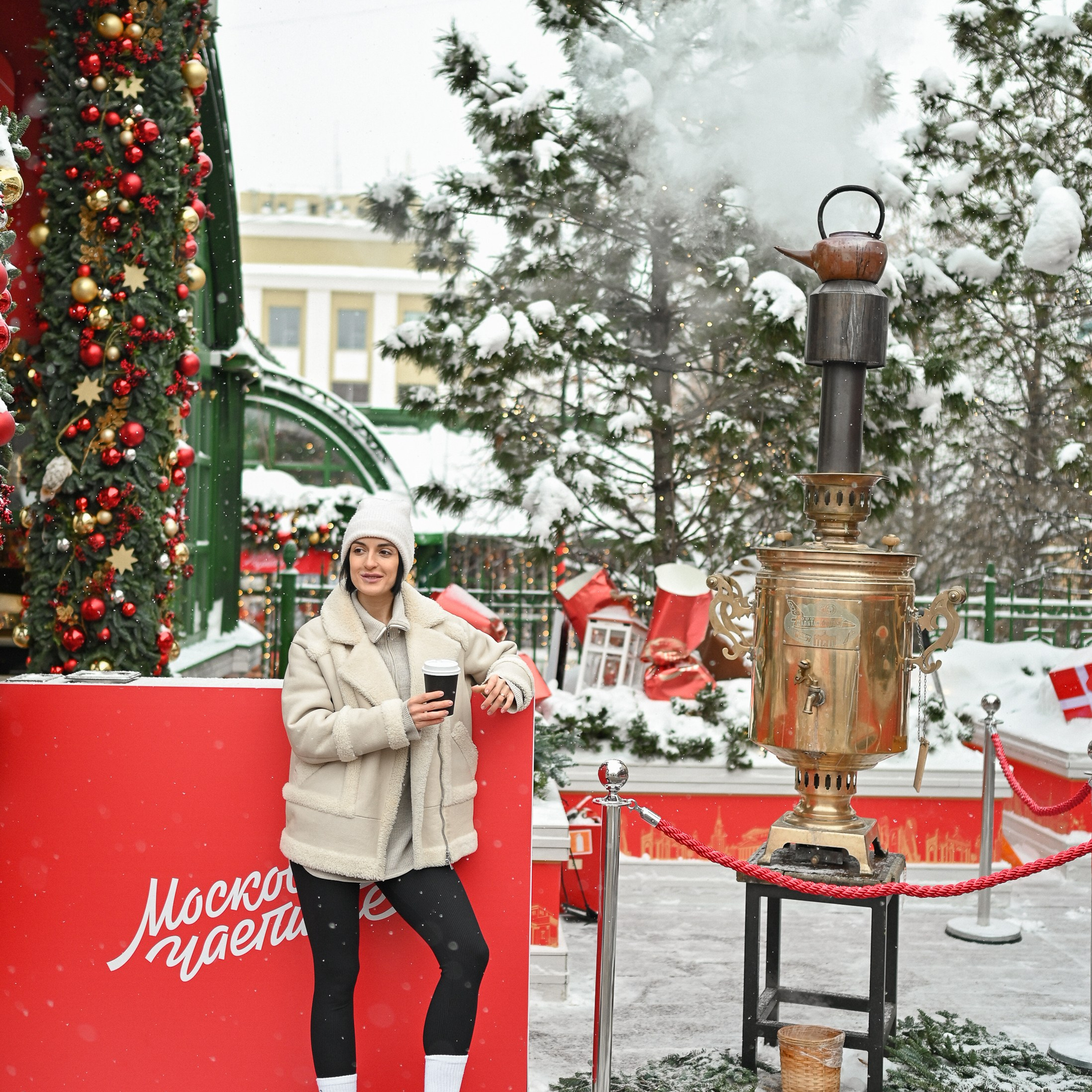 Новогодняя фотосессия на Тверской площади