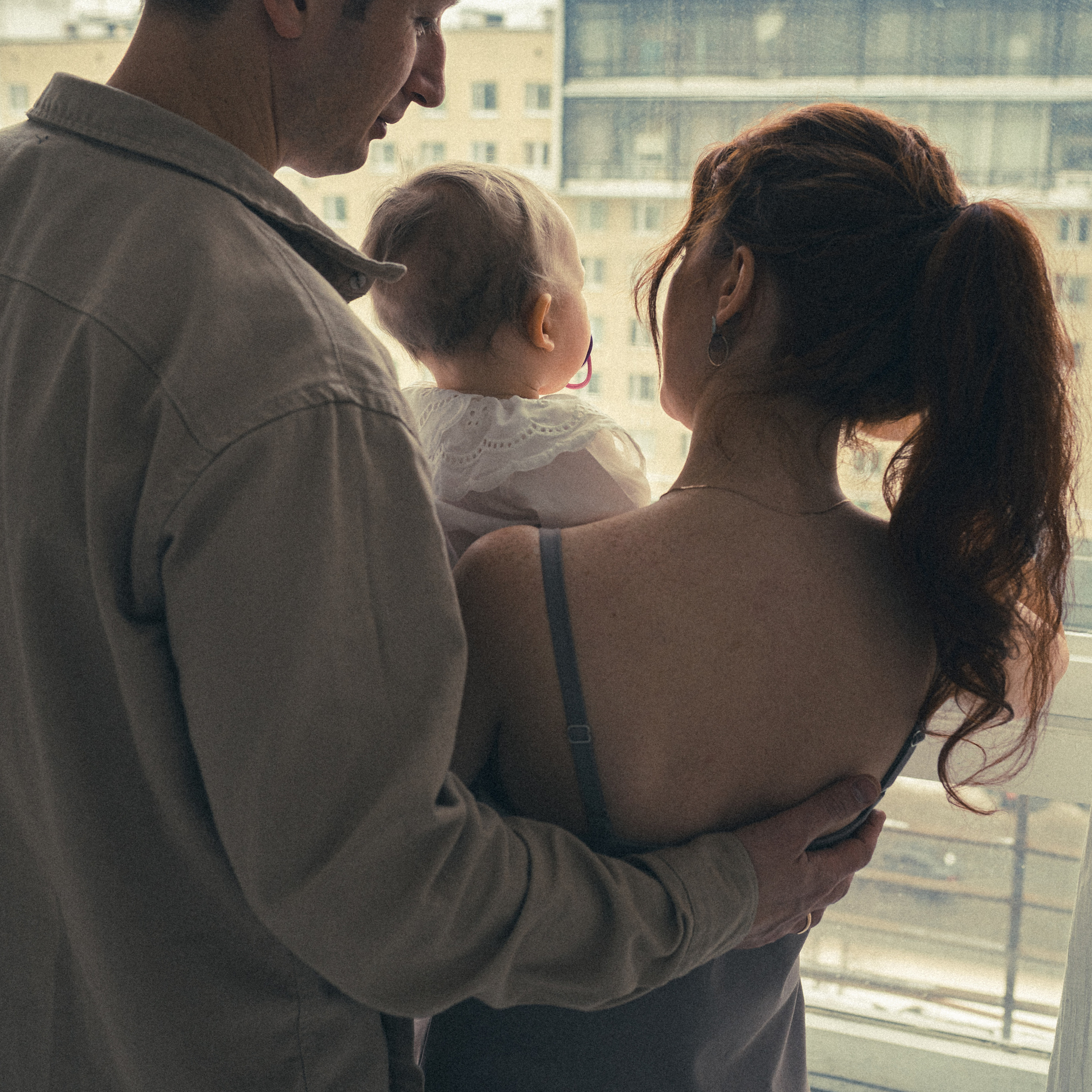 Аделина с папой и мамой