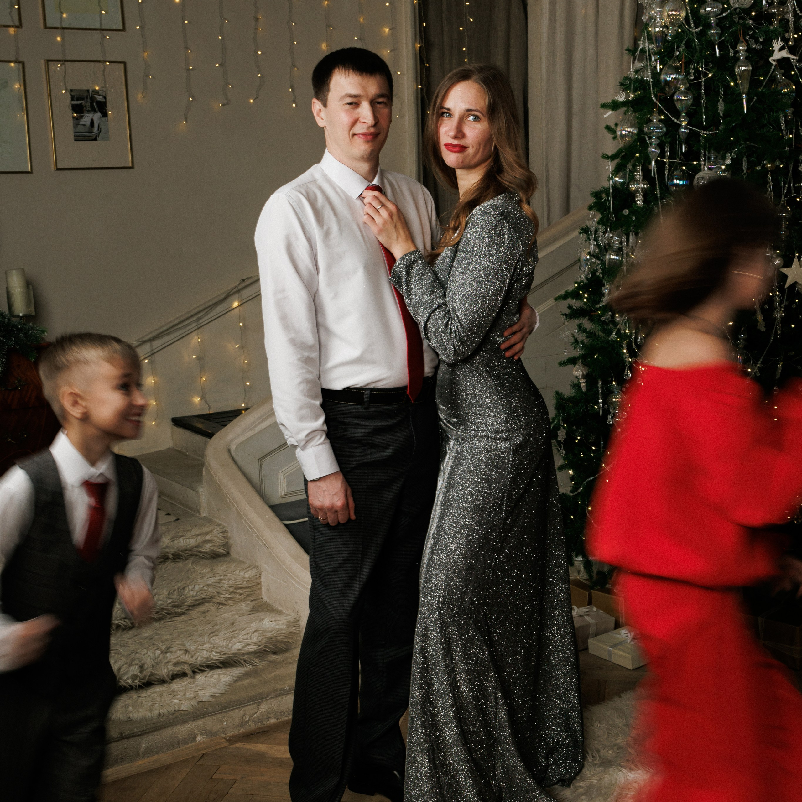 Семейная новогодняя фотосессия.