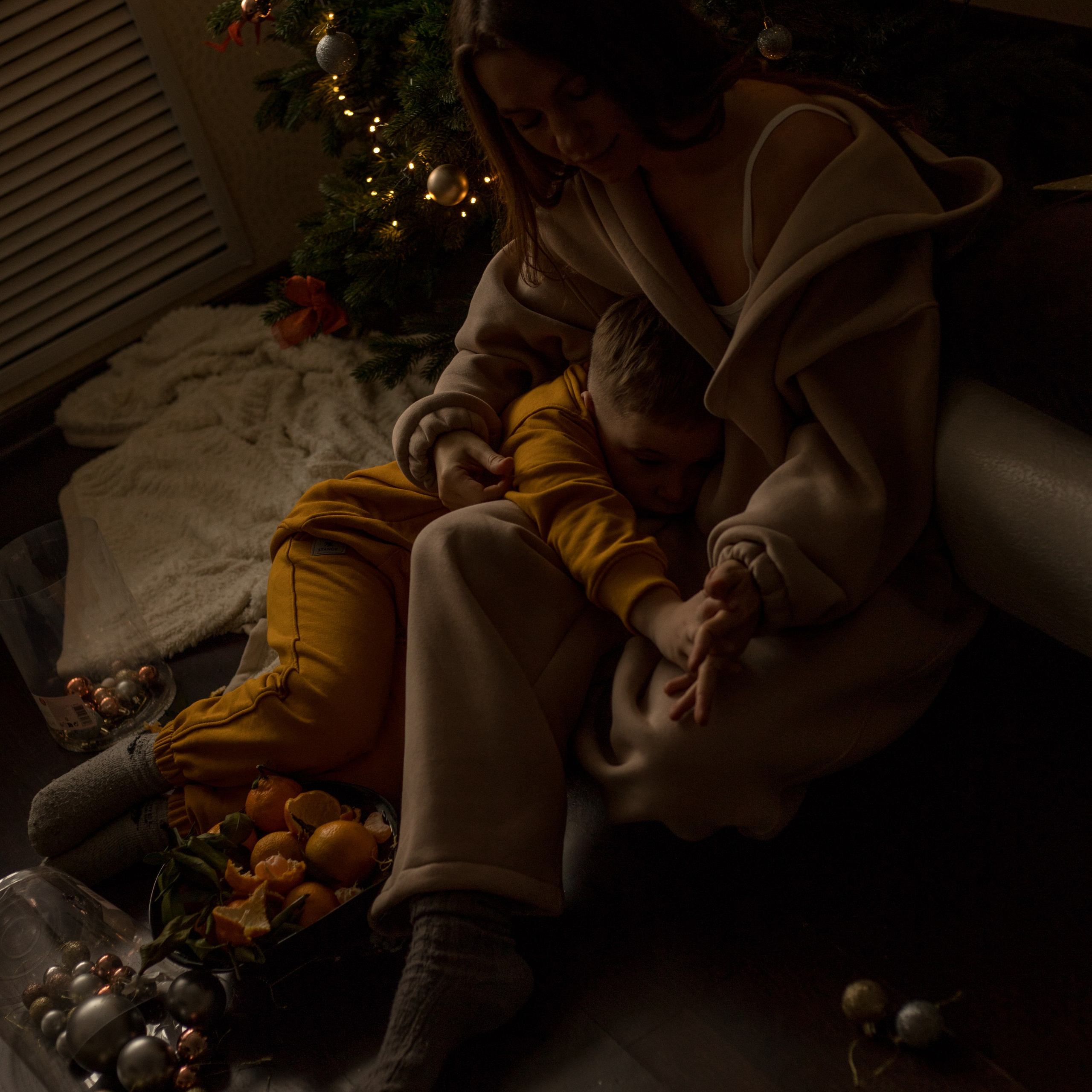 Новогодняя домашняя съемка мамочки Станы и&nbsp;малыша РобертаСтаны