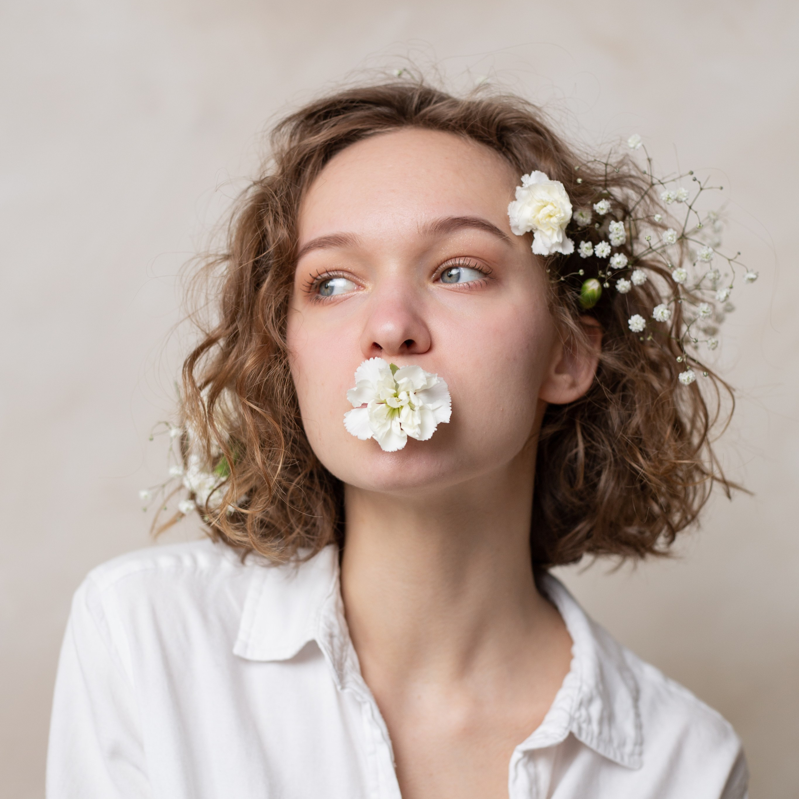 Надя и цветы