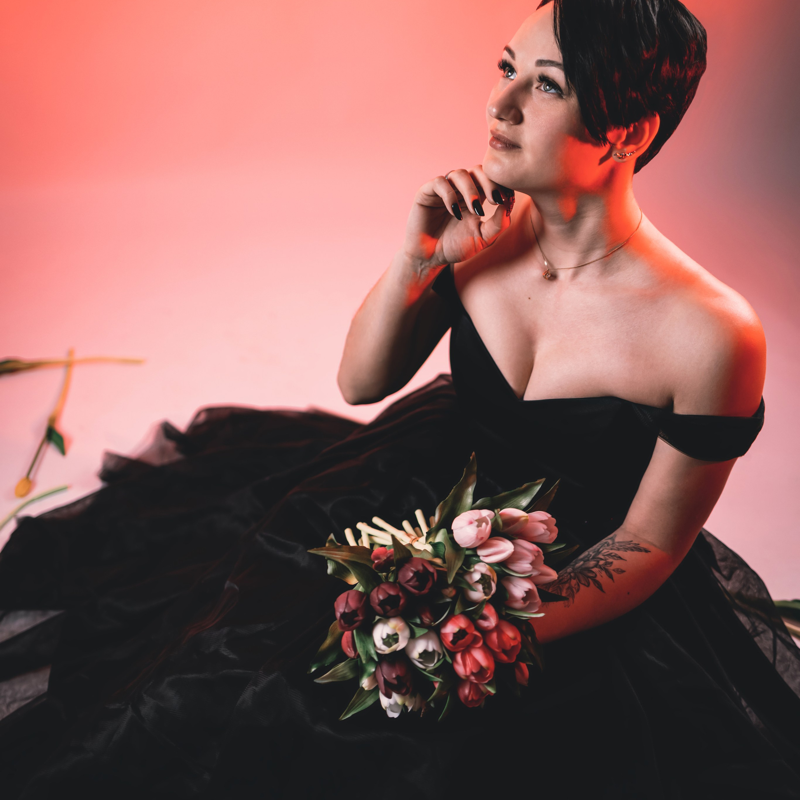 С тюльпанами