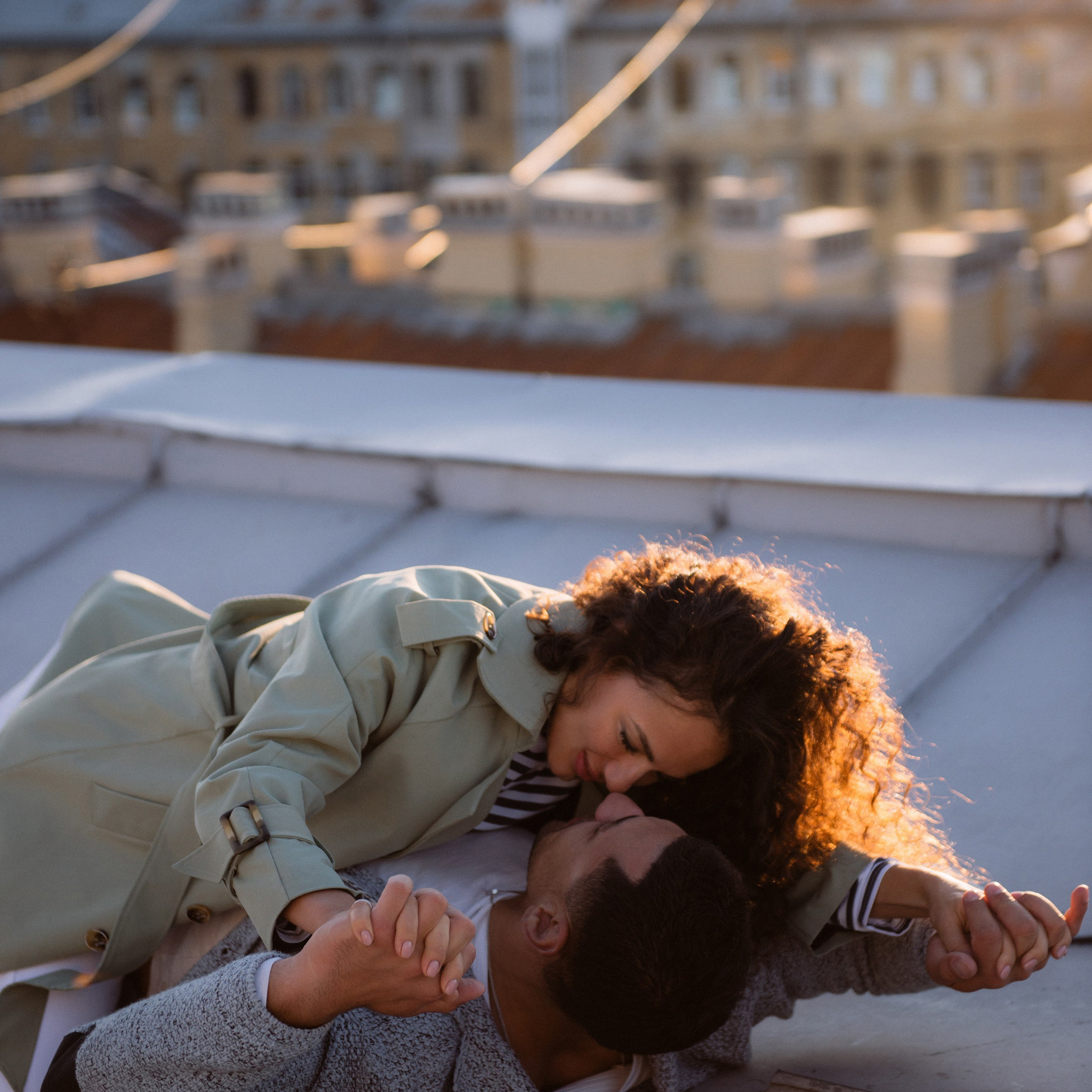 Love story на крышах Питера