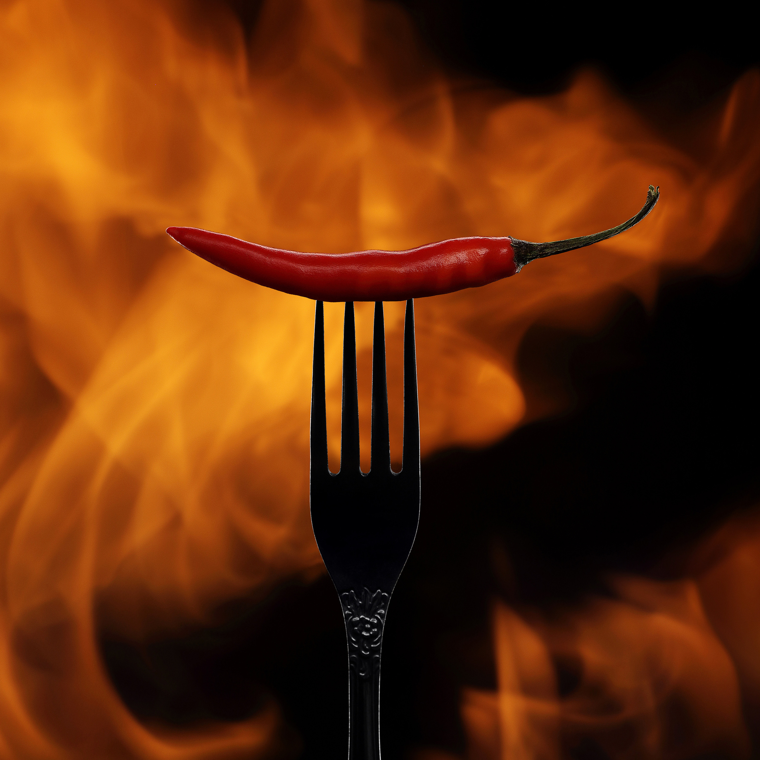 Food photography for banners and billboards. Shooting food with live fire. Image photography. Shooting for a restaurant menu.