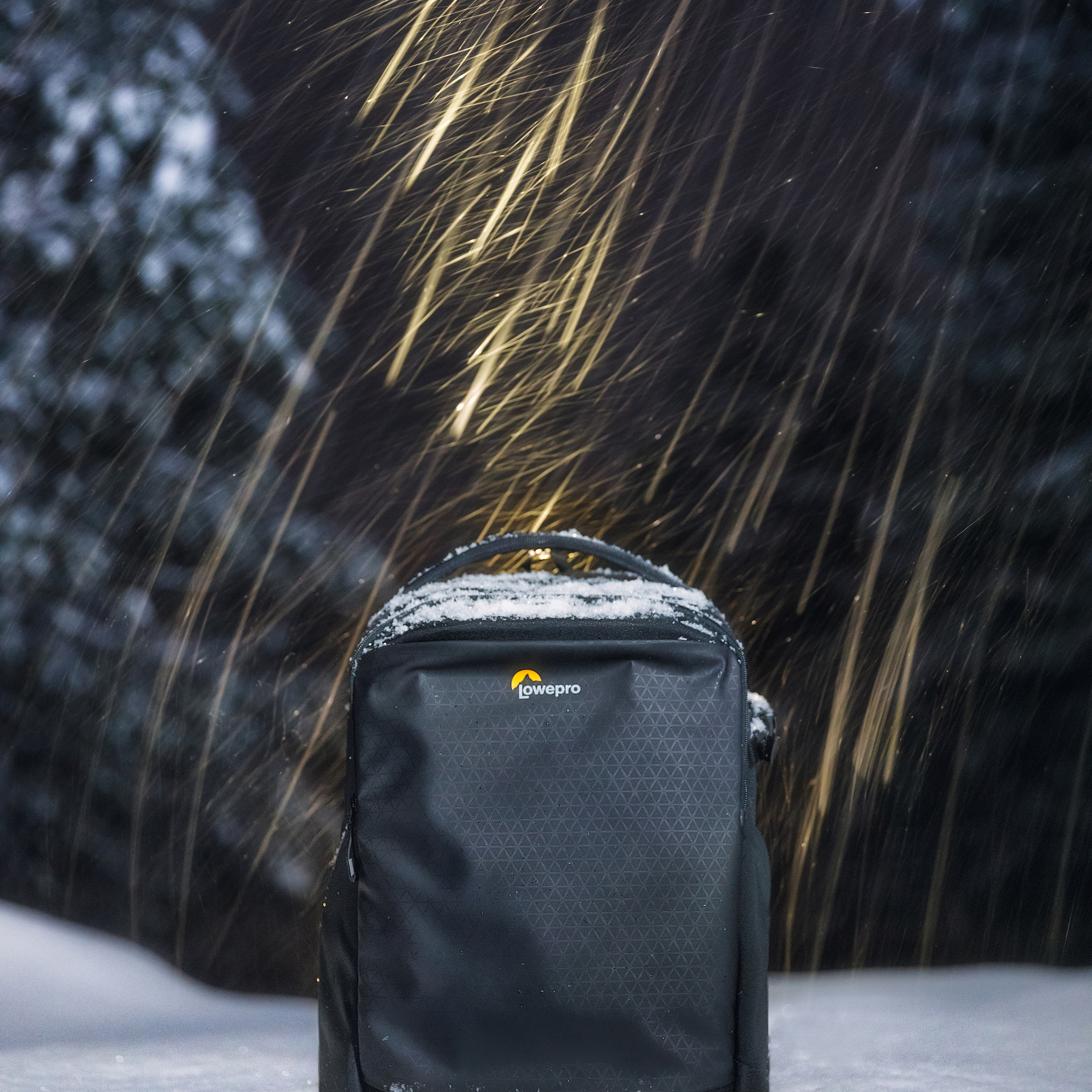 Backpack manufacturer's advertisement.