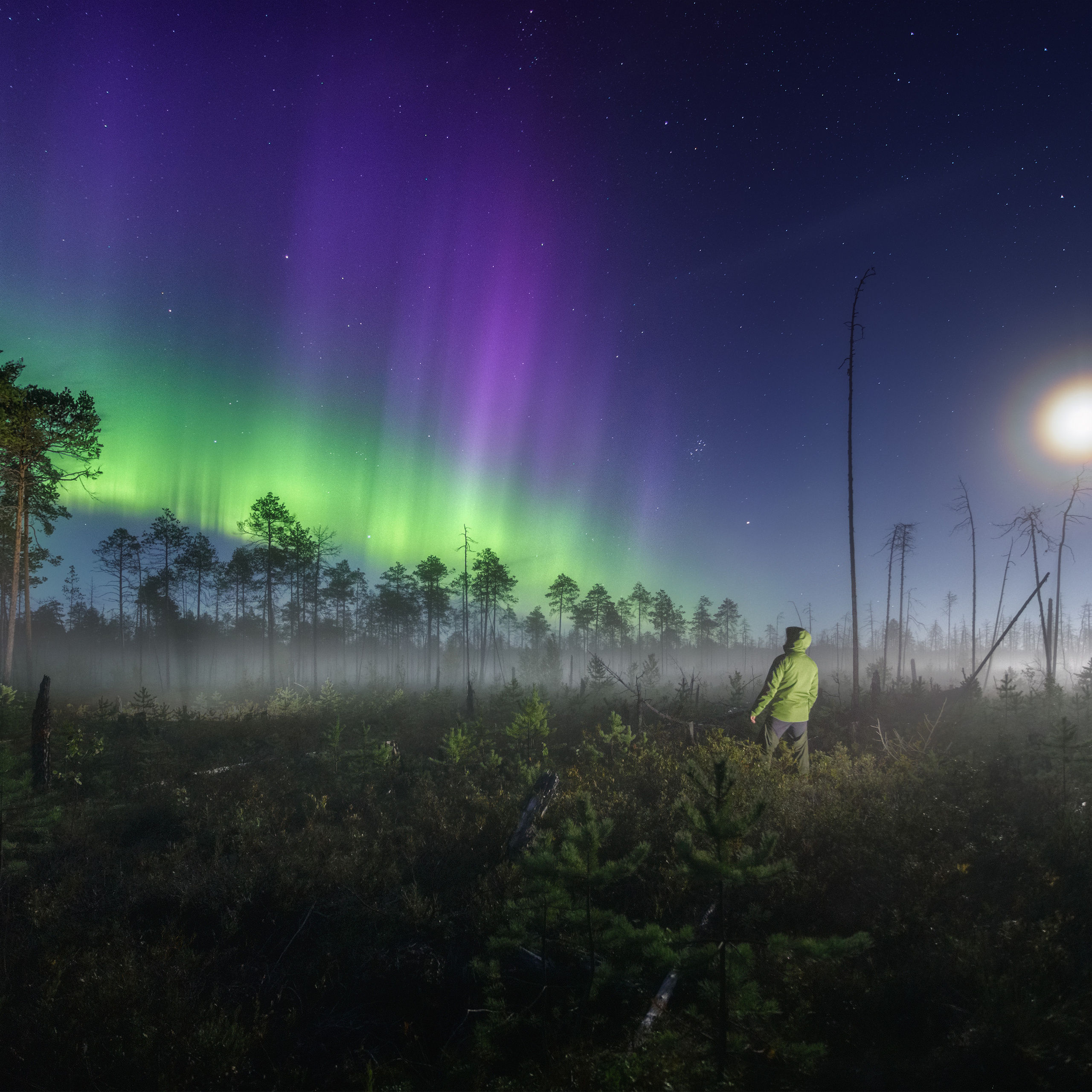 Advertising shooting of a manufacturer of tourist clothing in natural conditions.