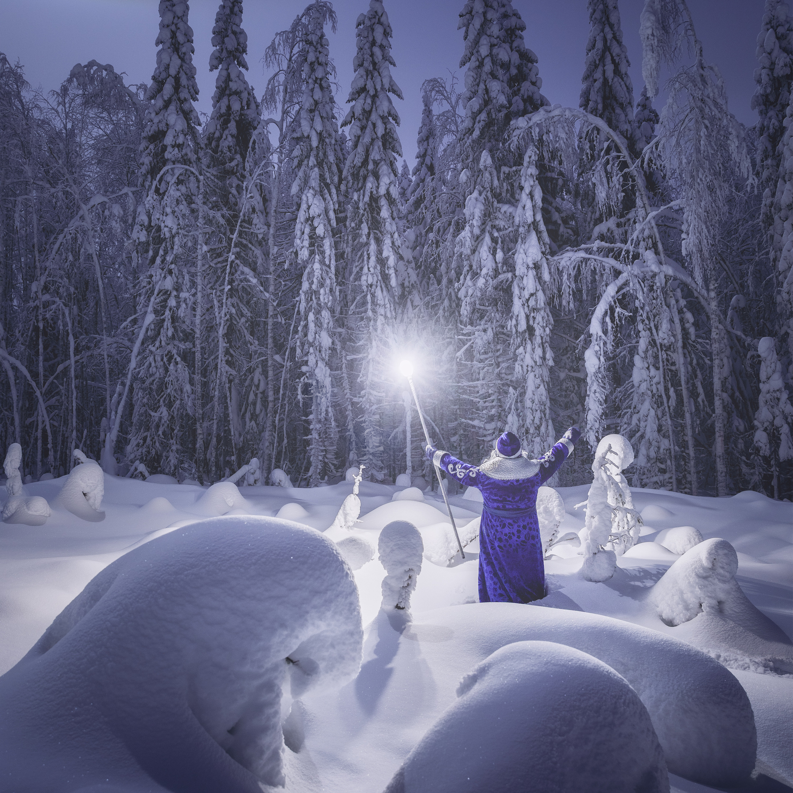 Волшебный посох Дедушки мороза. Волшебный мир Дедушки Мороза.