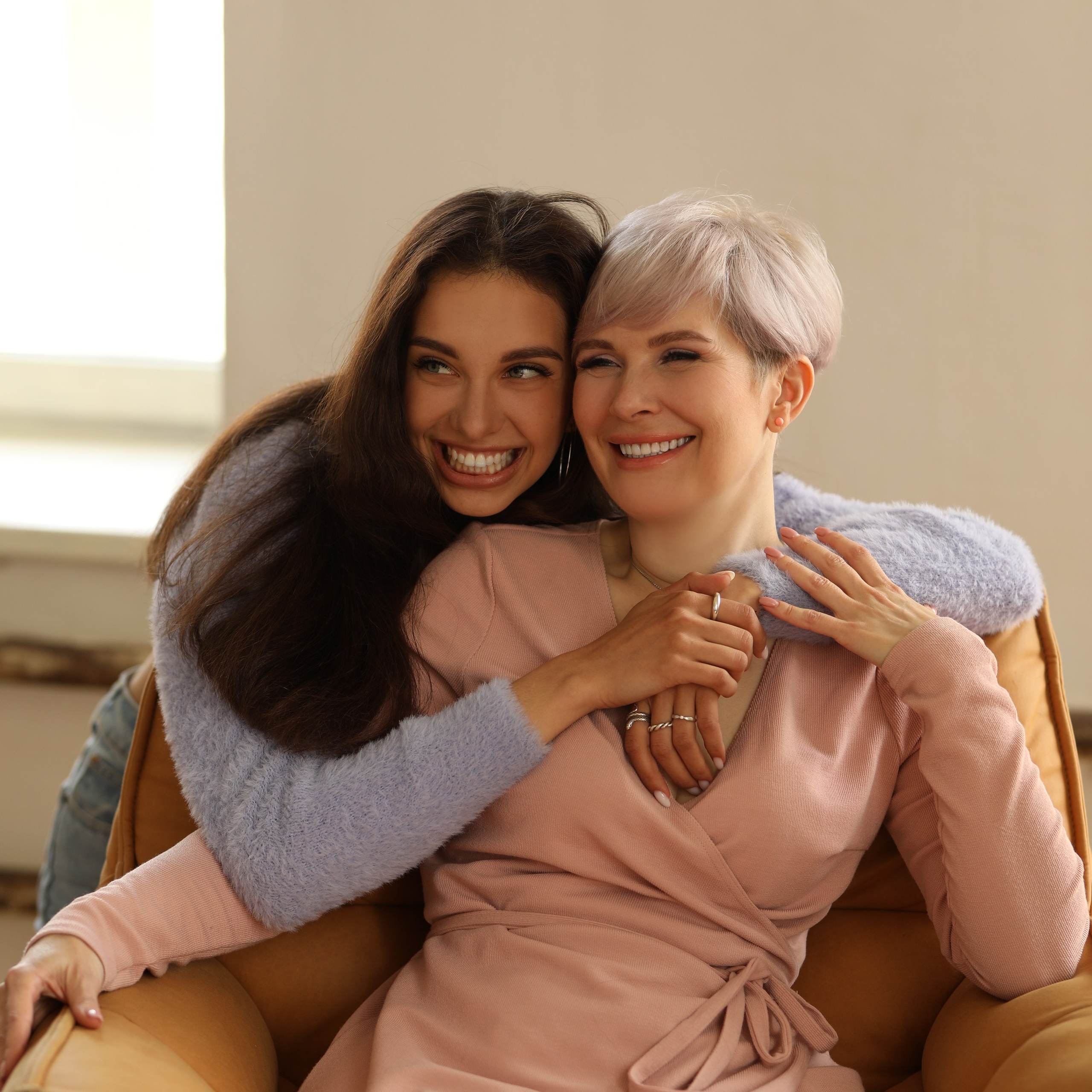 Даша с семьей