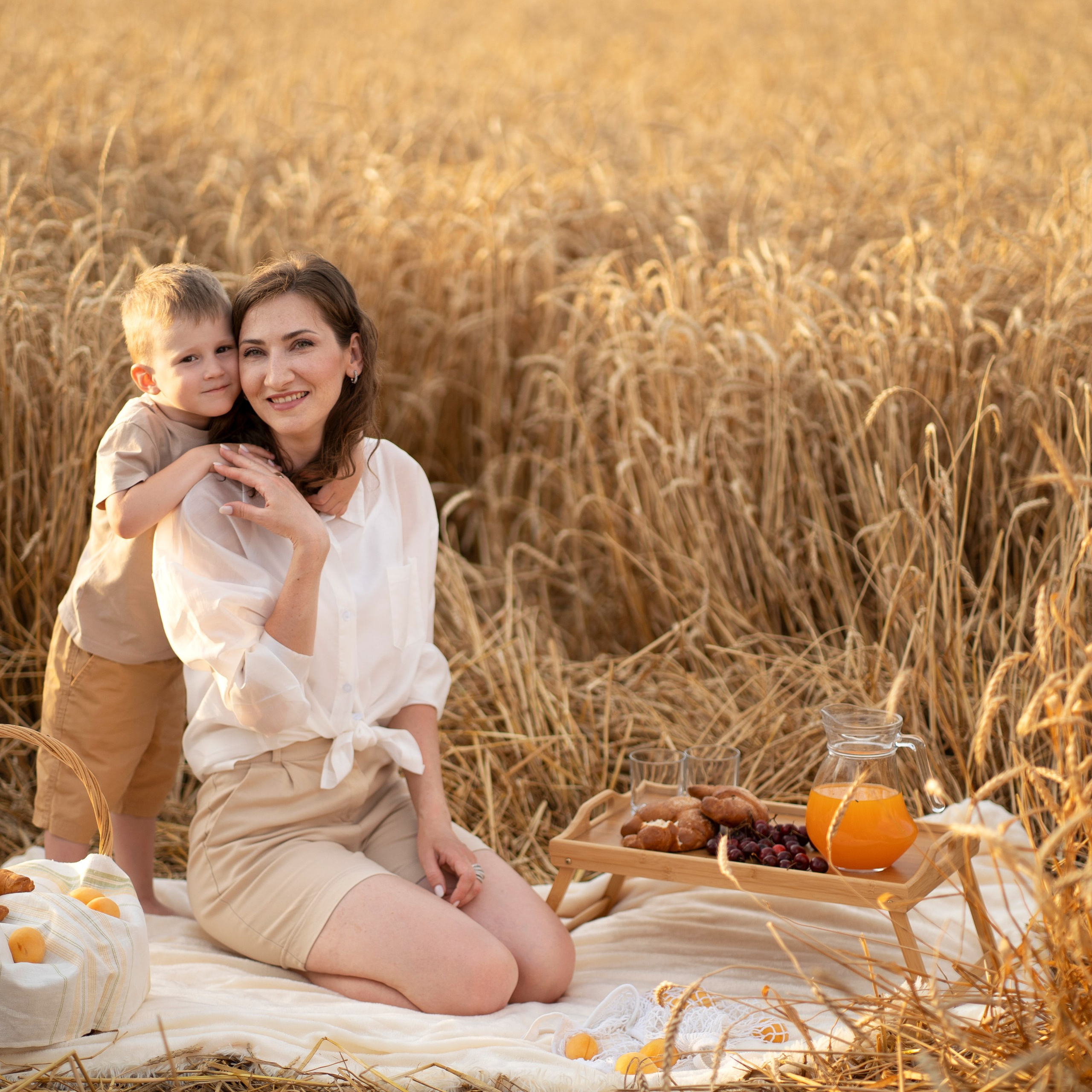 Сьемка в&nbsp;пшенице