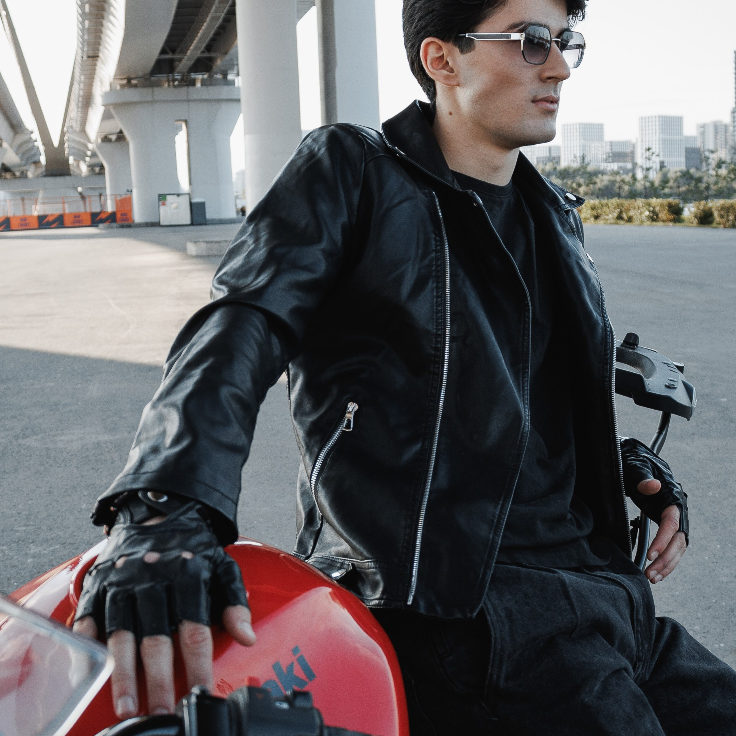 Съемка на мотоцикле