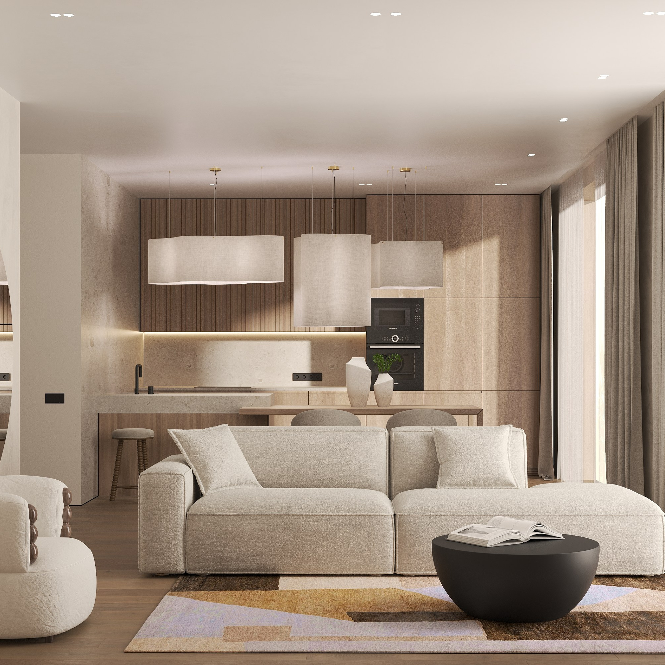 Проект Modern Cave. Дизайн интерьера под ключ в Сочи и РФ