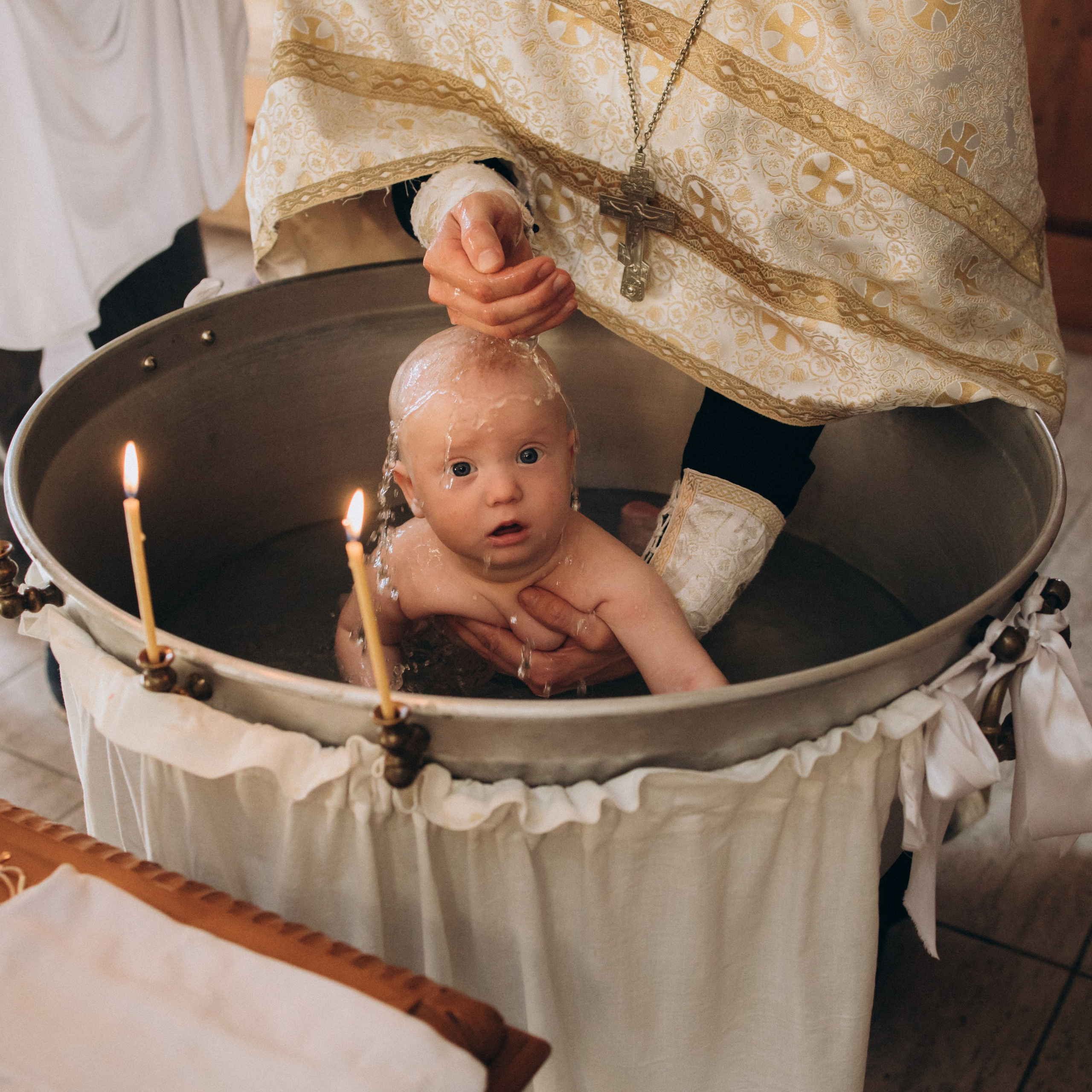 Таинство Крещения Антона в Церкви Архангела Михаила