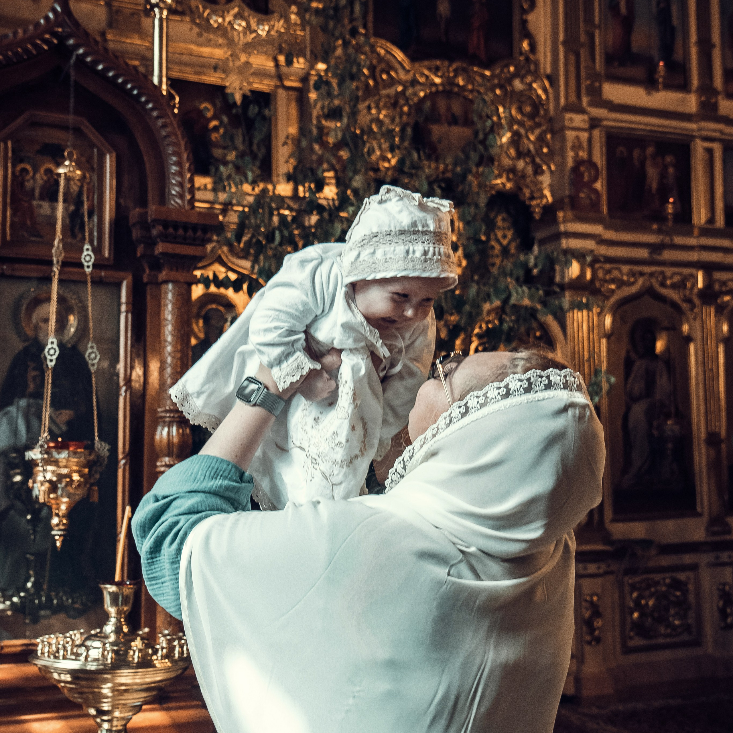 Таинство Крещения Алёны в Церкви Сретения Господня