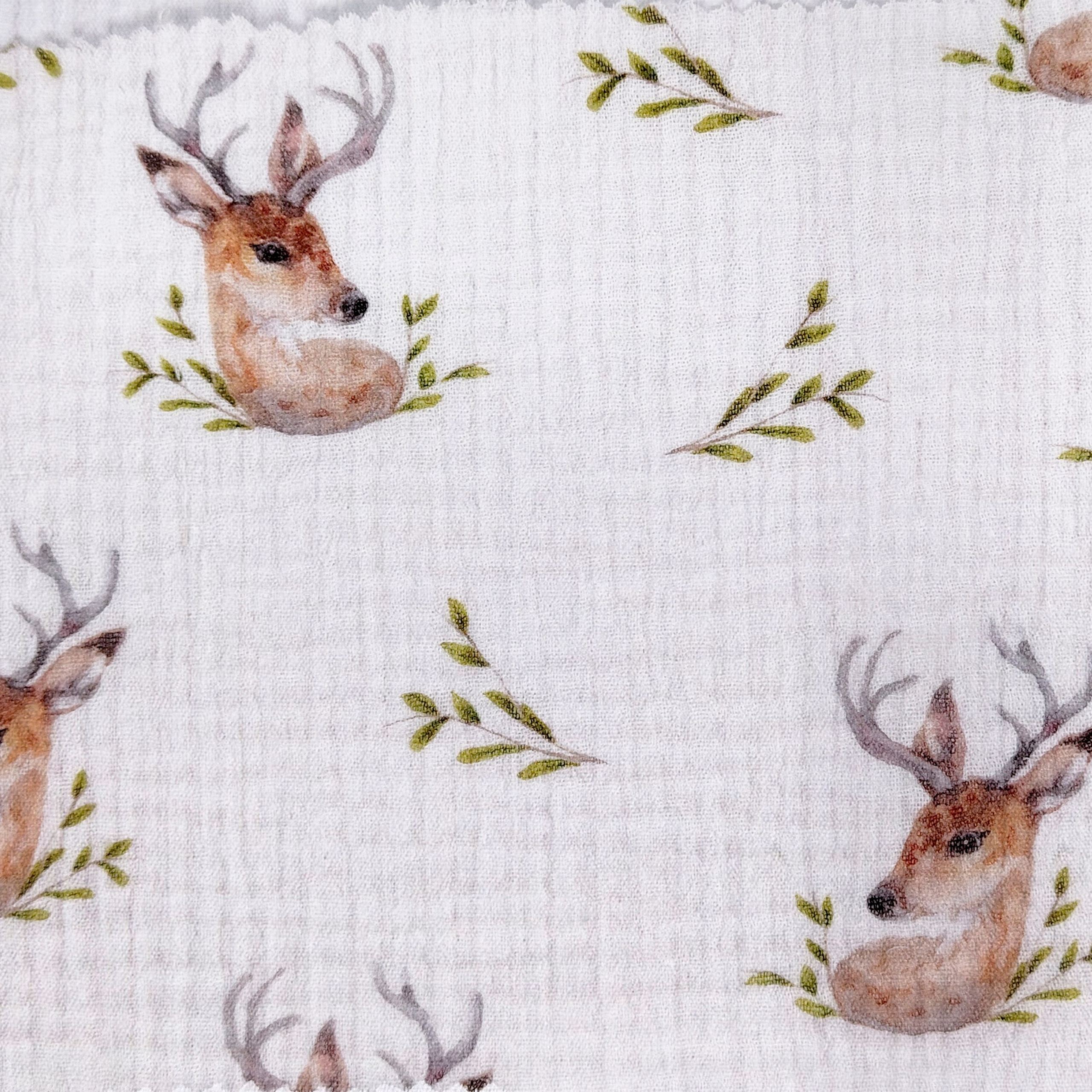 Принт «Олень» муслин. 1 м ткани. Роспись стен и декор в детских комнатах Москва и Подмосковье