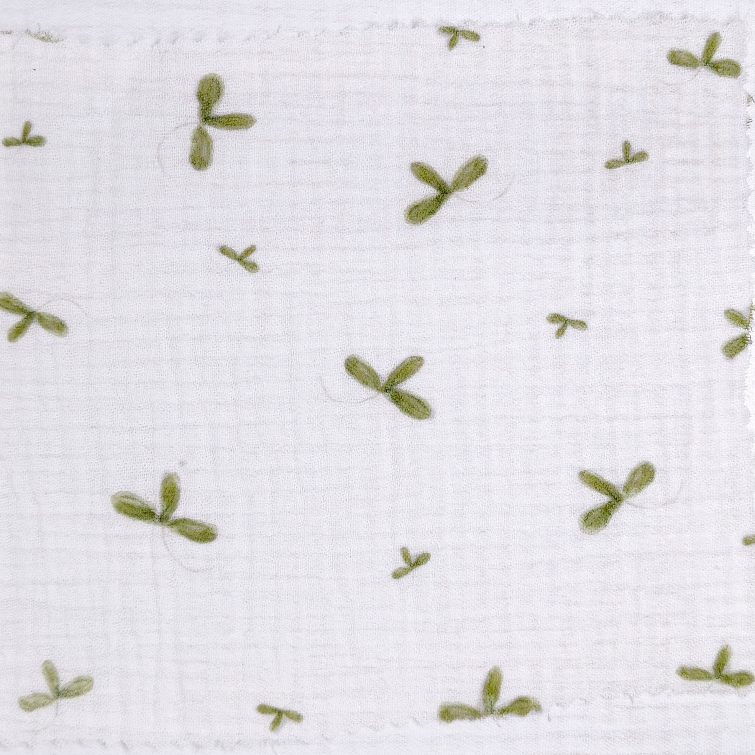 Принт «Листочки» муслин. 1 м ткани. Роспись стен и декор в детских комнатах Москва и Подмосковье