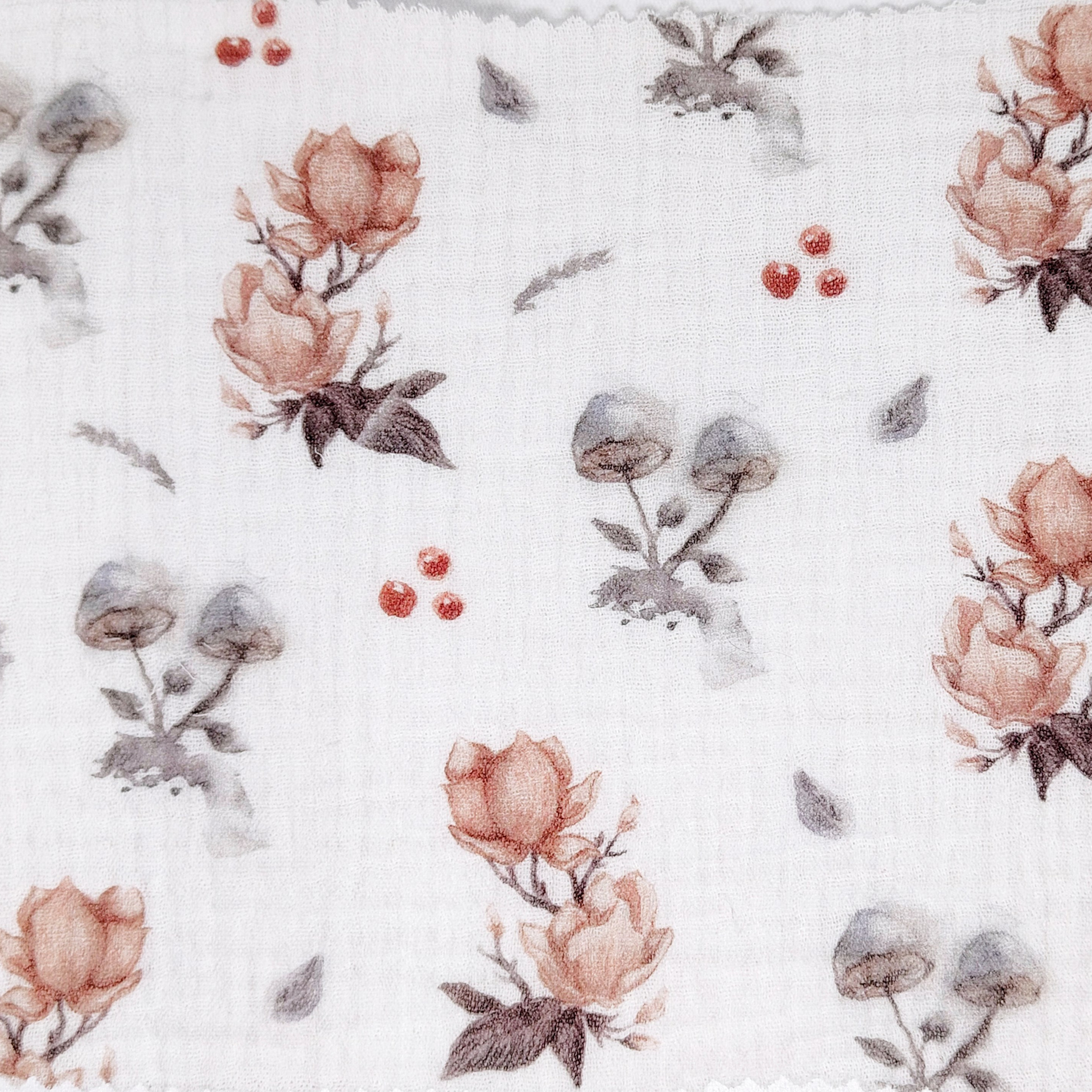 Принт «Цветы» муслин. 1 м ткани. Роспись стен и декор в детских комнатах Москва и Подмосковье