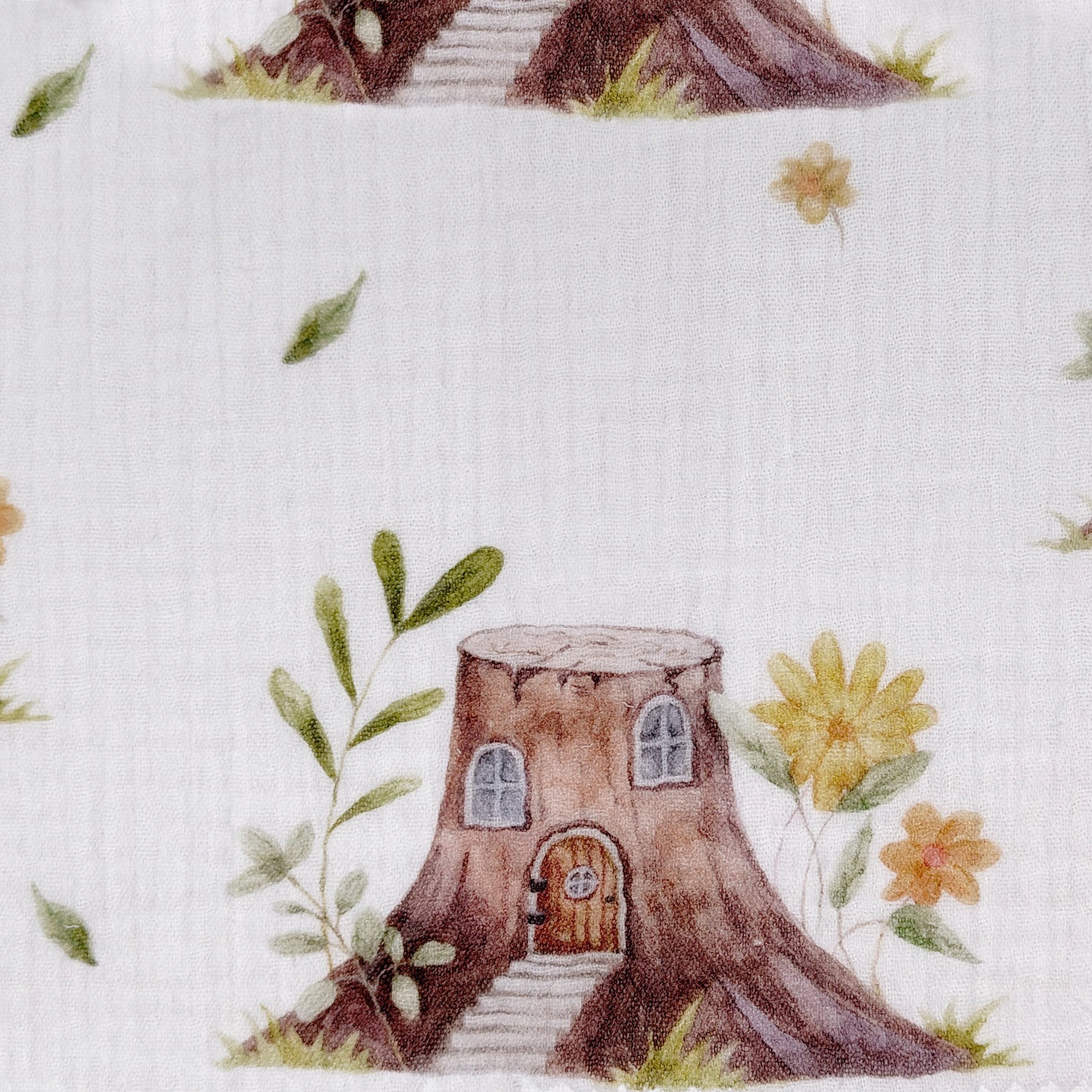 Принт «Волшебный пень» муслин. 1 м ткани. Роспись стен и декор в детских комнатах Москва и Подмосковье