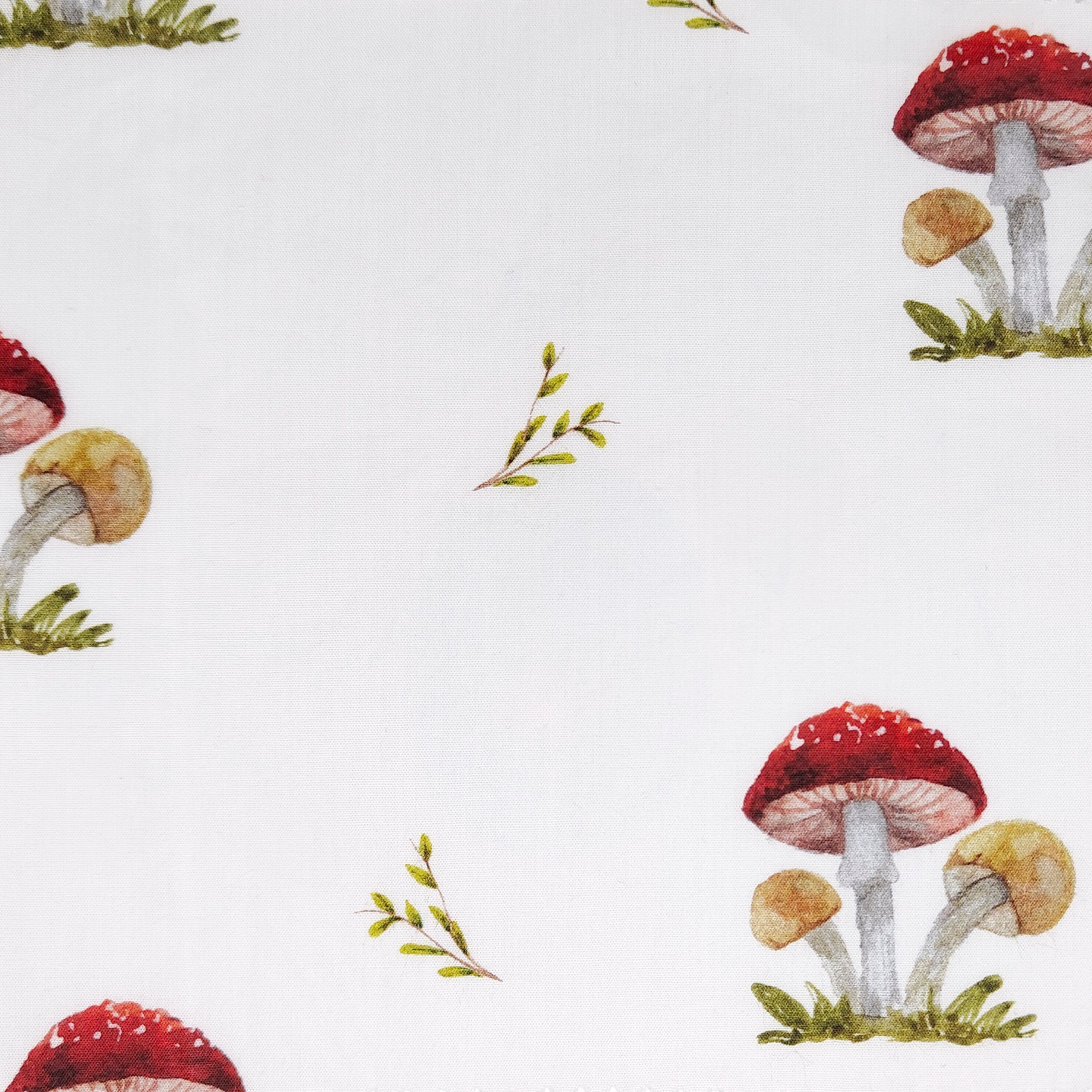 Принт «Мухоморы» супер-хлопок. 1 м ткани. Роспись стен и декор в детских комнатах Москва и Подмосковье