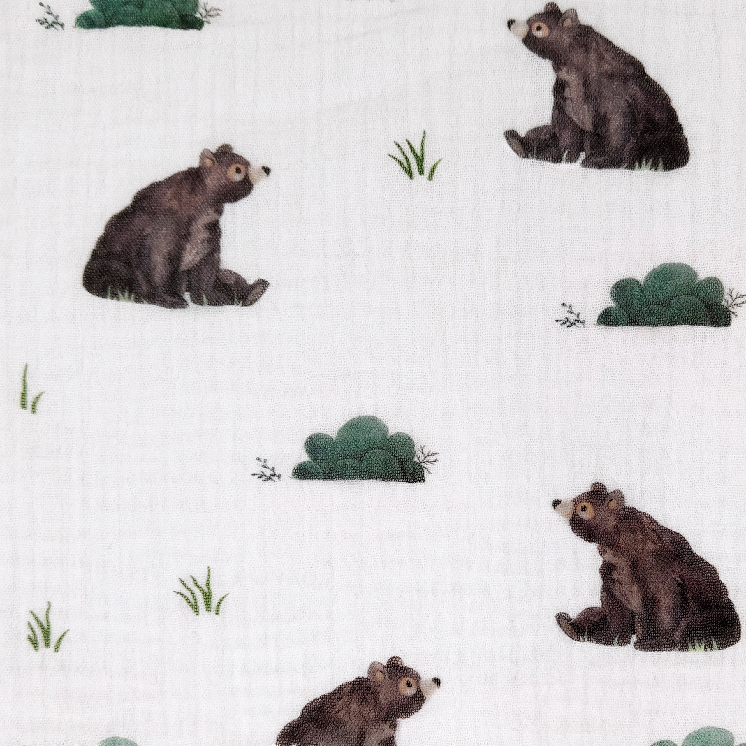 Принт «Мишки» муслин. 1 м ткани. Роспись стен и декор в детских комнатах Москва и Подмосковье